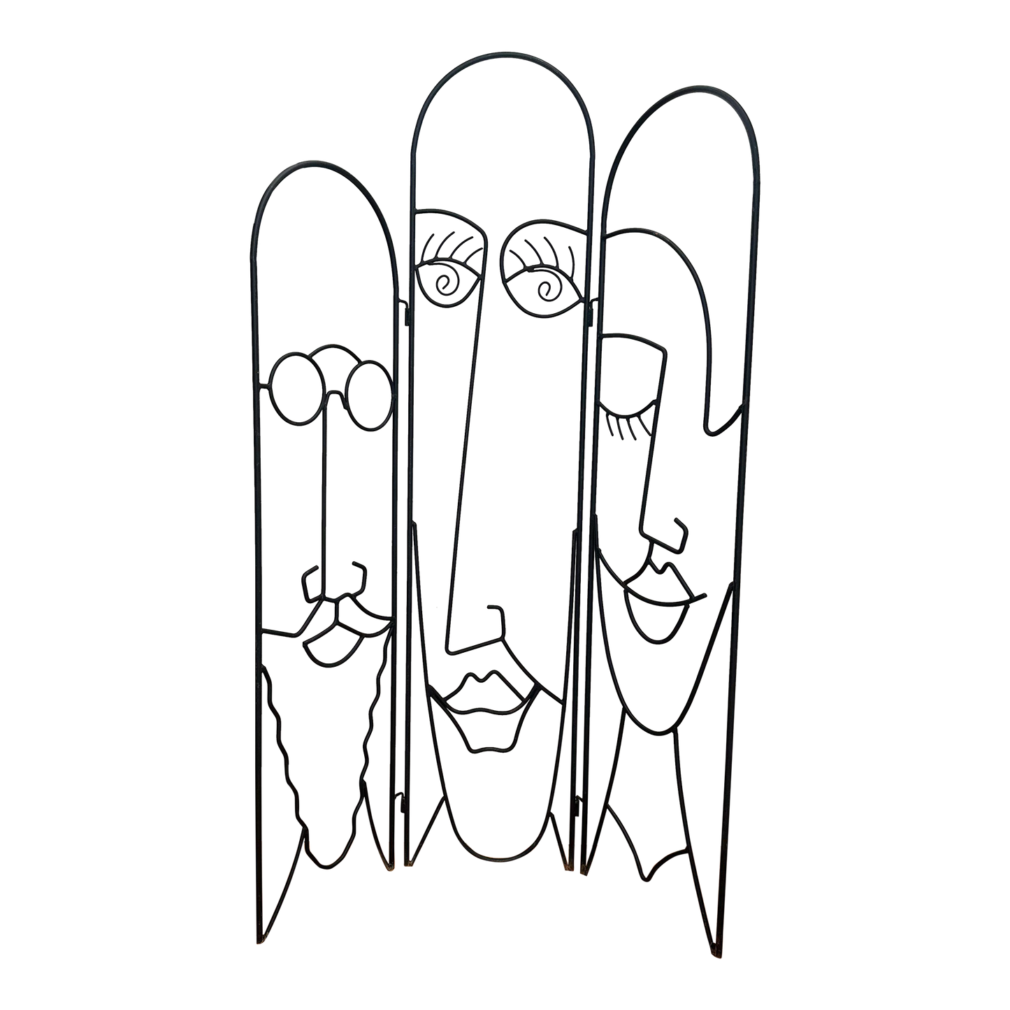1970s Whimsical Sculptural Room Divider Screen in the Style of John Risley