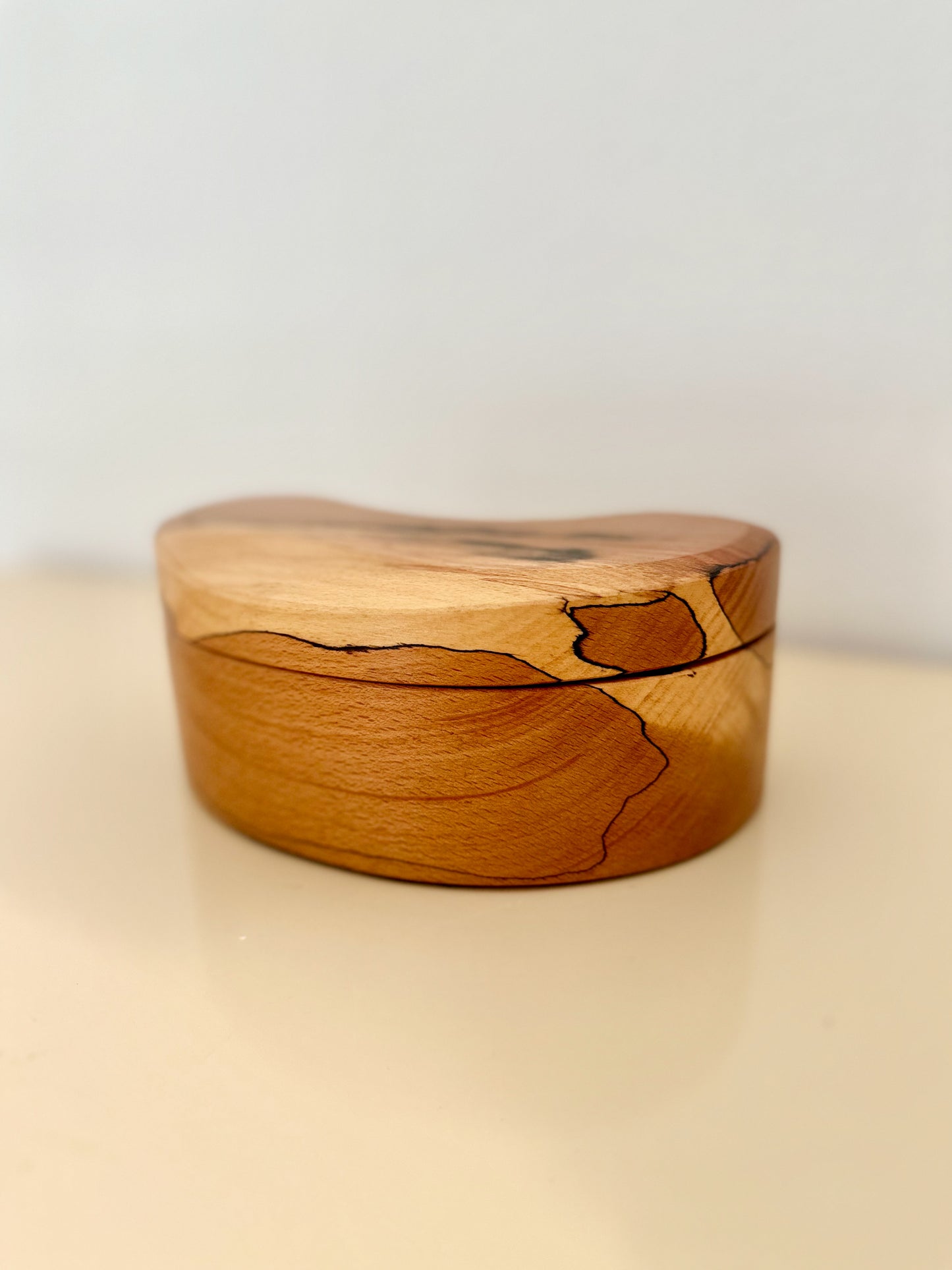 1980s Studio Made Zebrawood Jewelry Box
