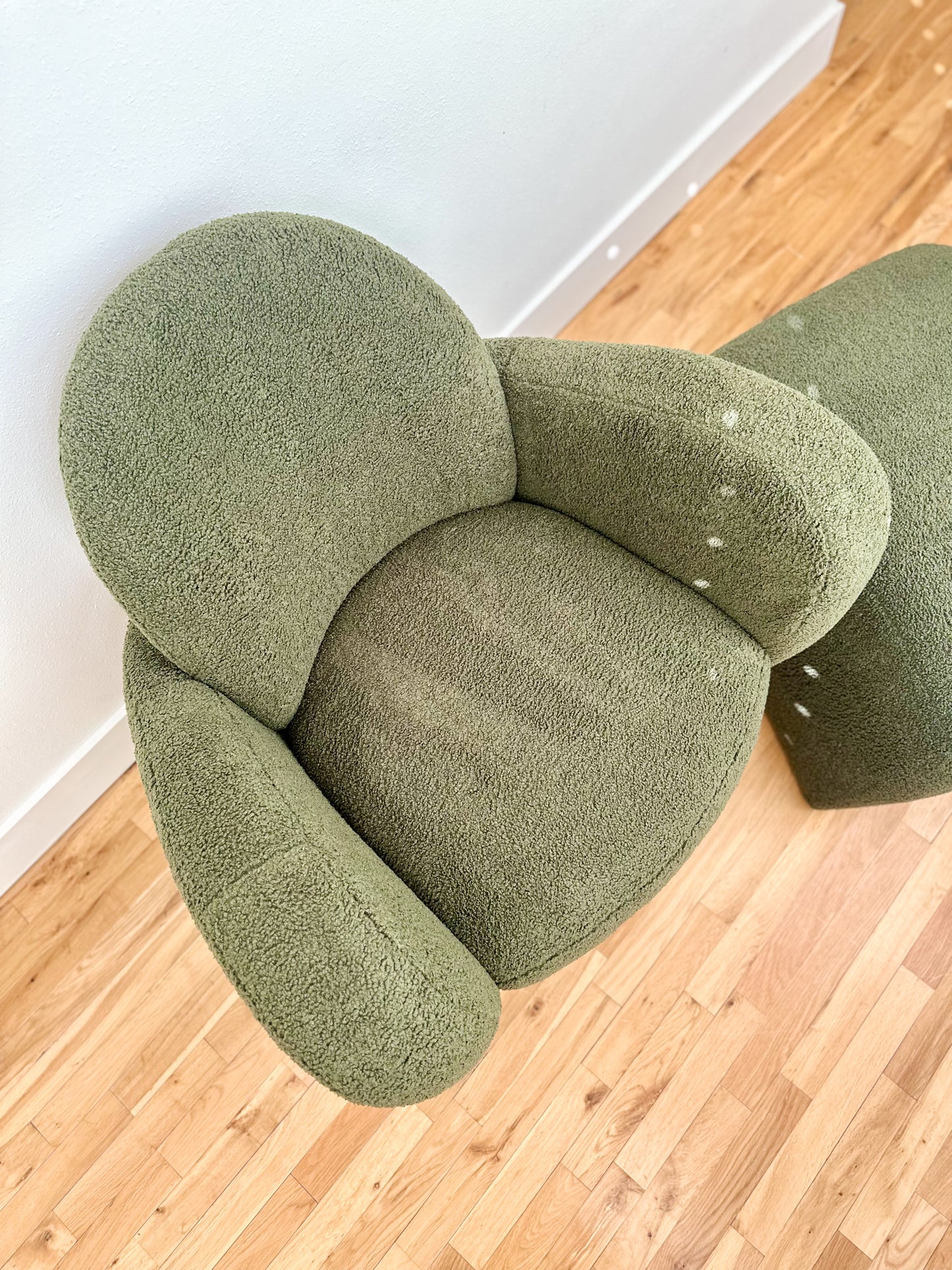 1980s 'Miami' Chair and Ottoman by Michael Wolk for Preview
