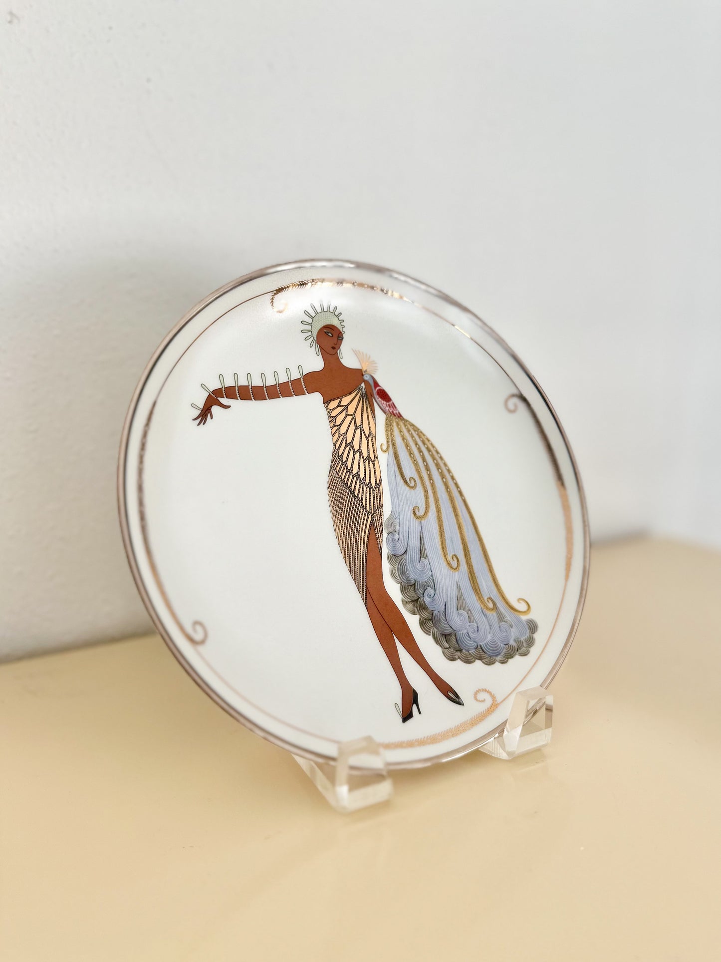 1990s Diva II Decorative Plate by House of Ertè