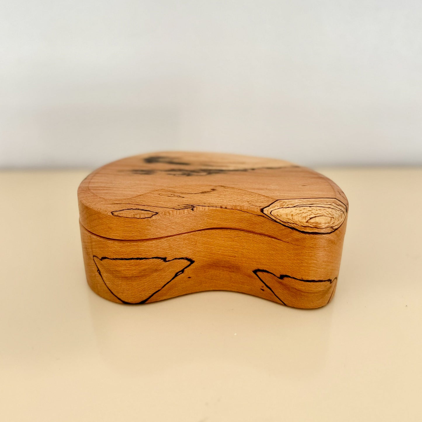 1980s Studio Made Zebrawood Jewelry Box
