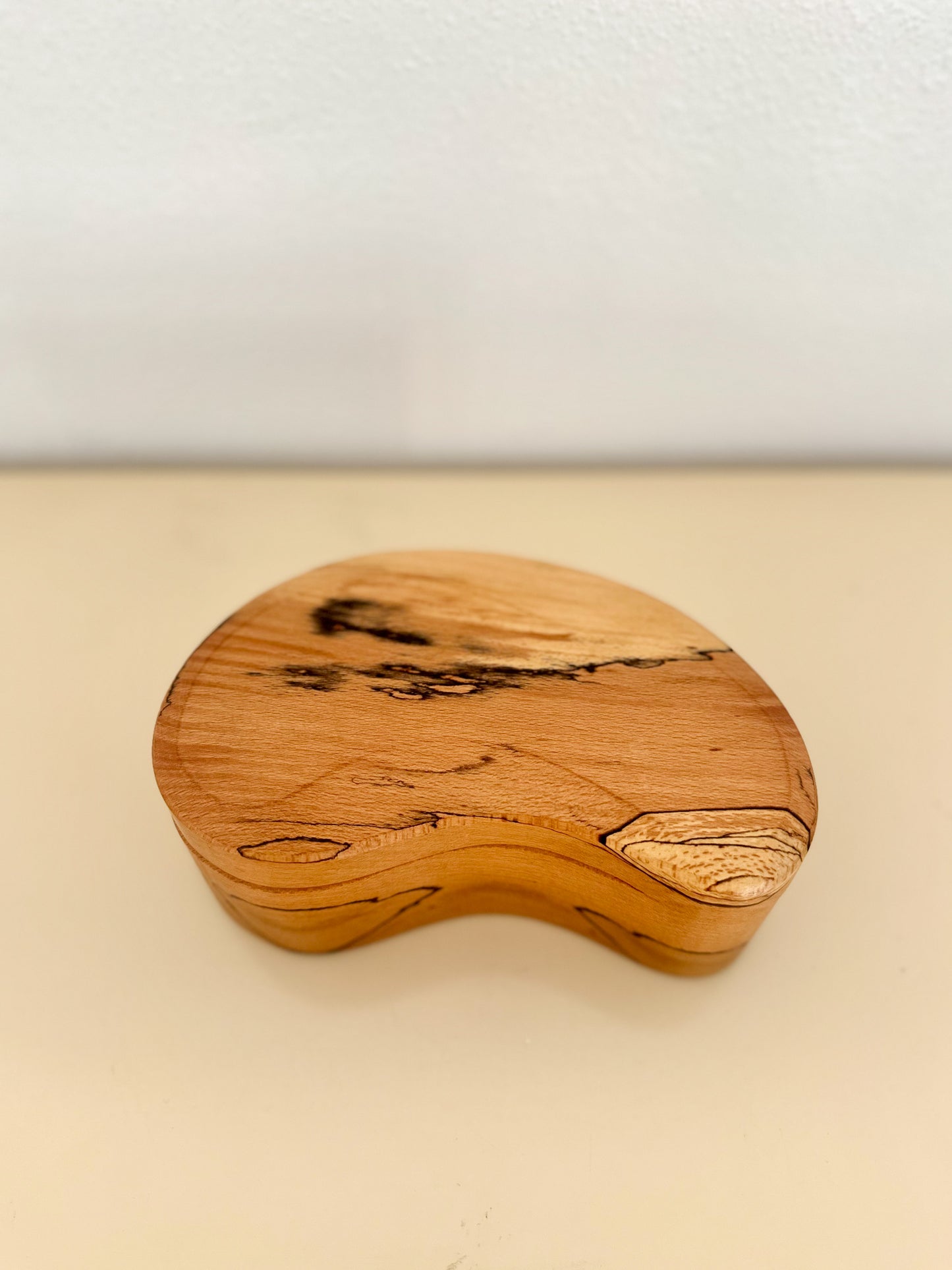 1980s Studio Made Zebrawood Jewelry Box