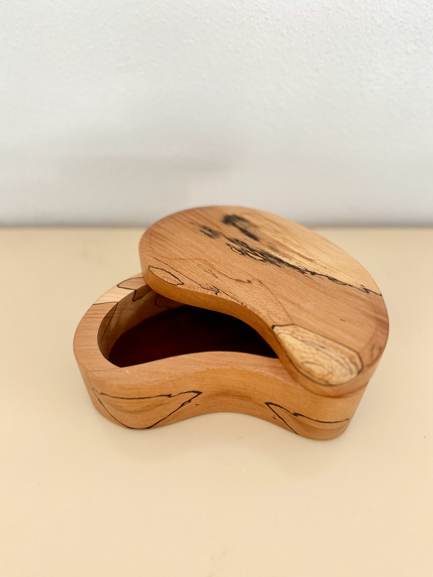 1980s Studio Made Zebrawood Jewelry Box
