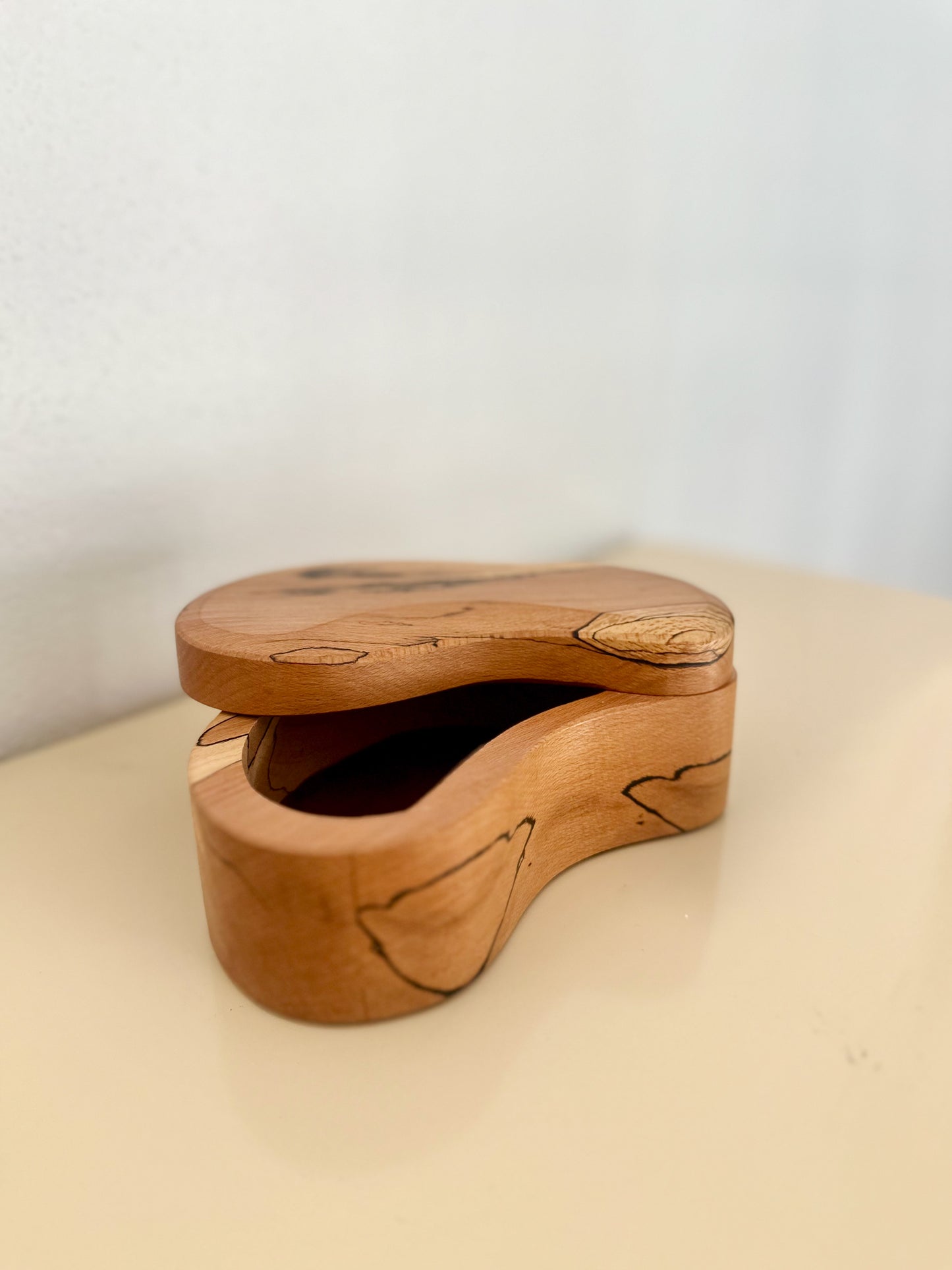 1980s Studio Made Zebrawood Jewelry Box
