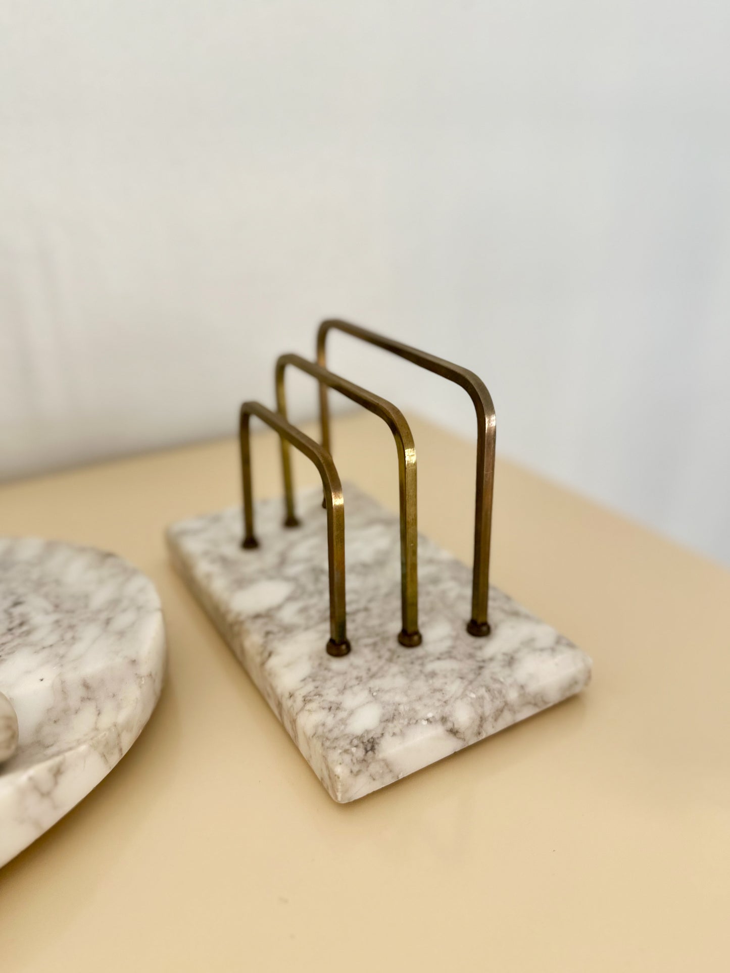 Vintage Marble Desk Accessory Set