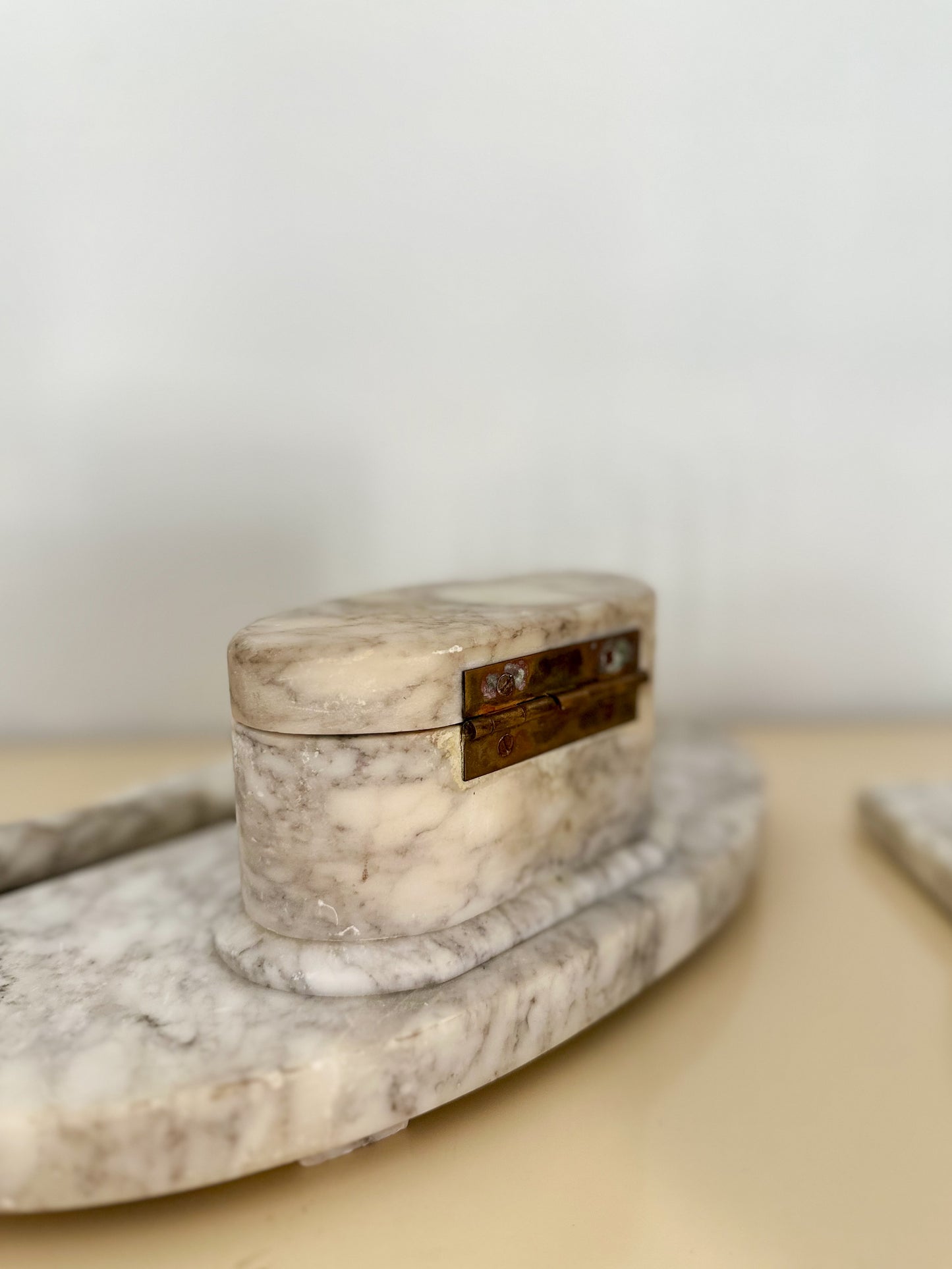 Vintage Marble Desk Accessory Set