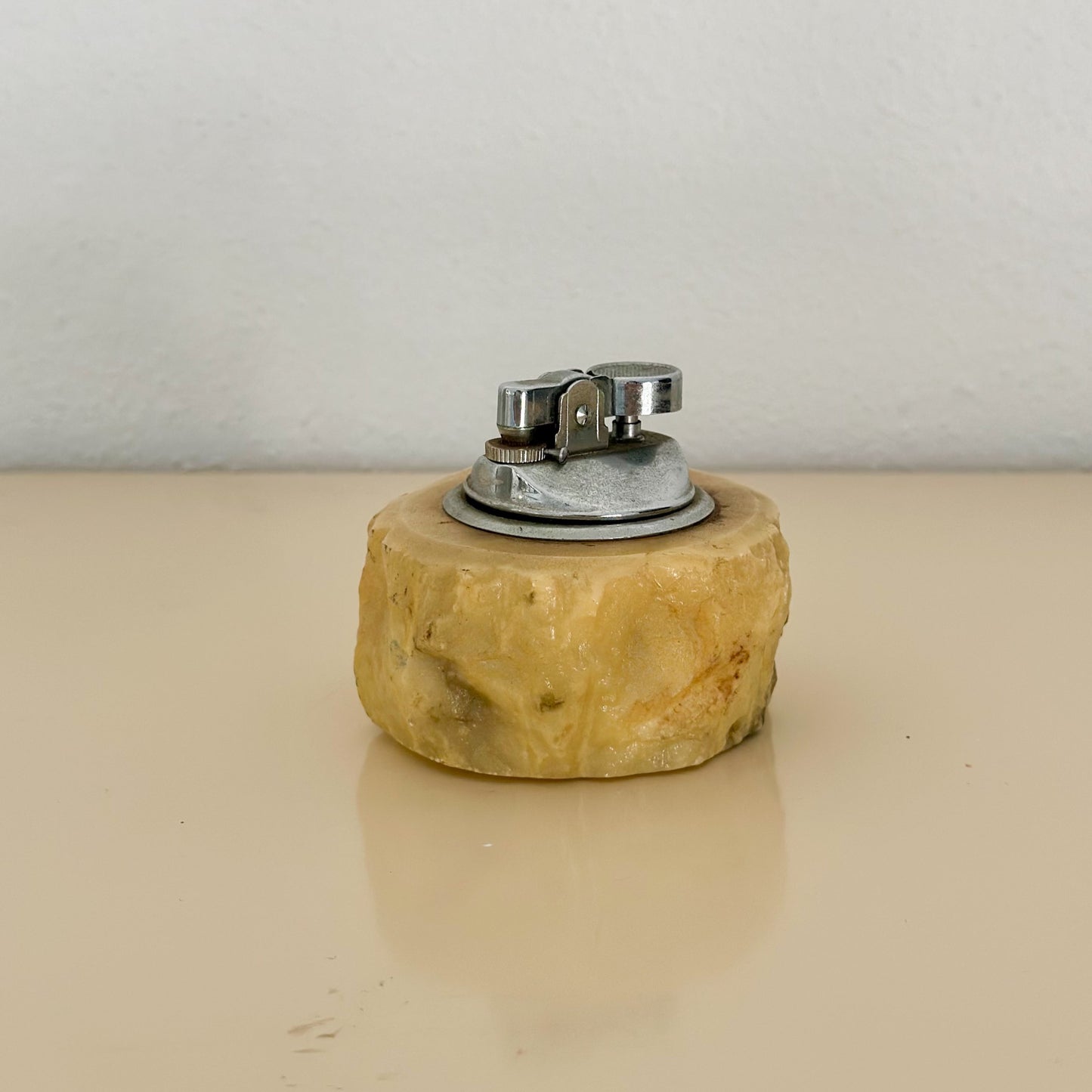 1970s Italian Alabaster Table Lighter