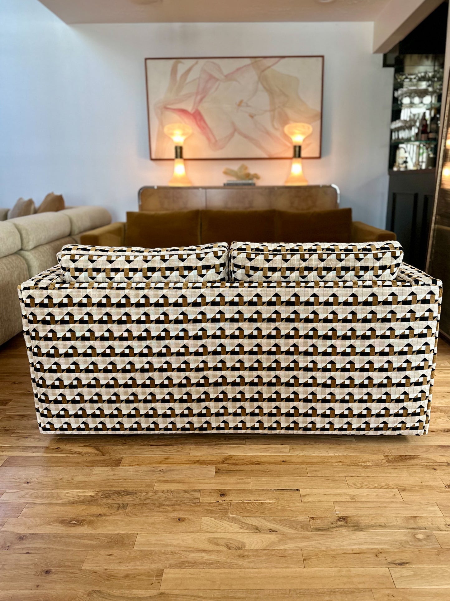 1970s Milo Baughman for Thayer Coggin Loveseat in New Kirkby Piccadilly