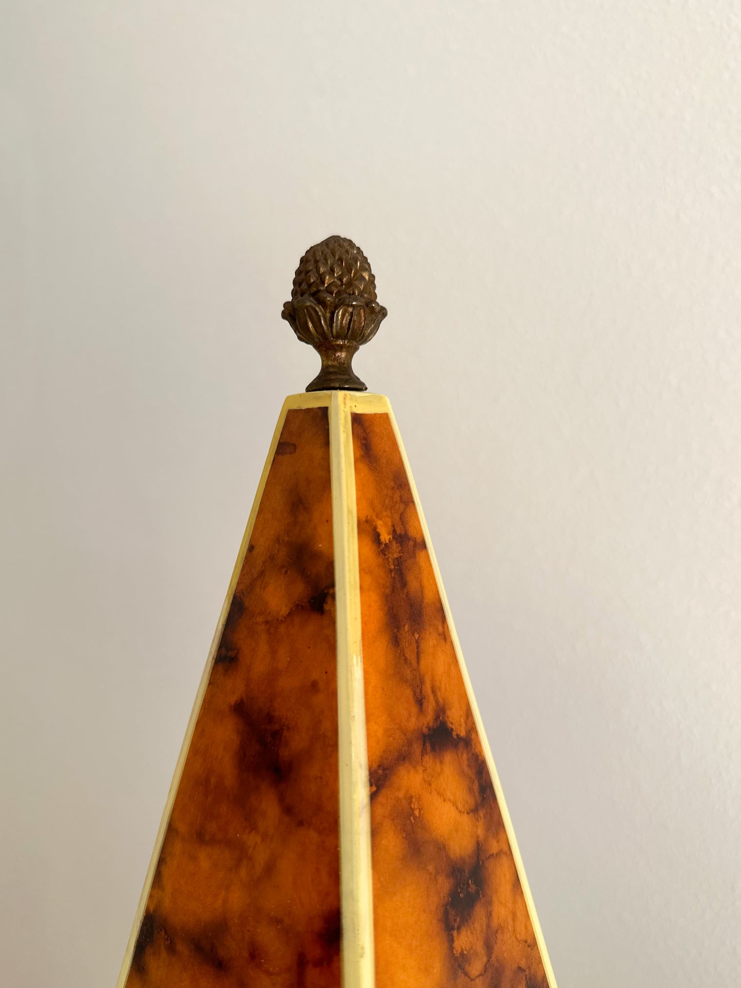 1980s Maitland Smith Hand Painted Obelisk