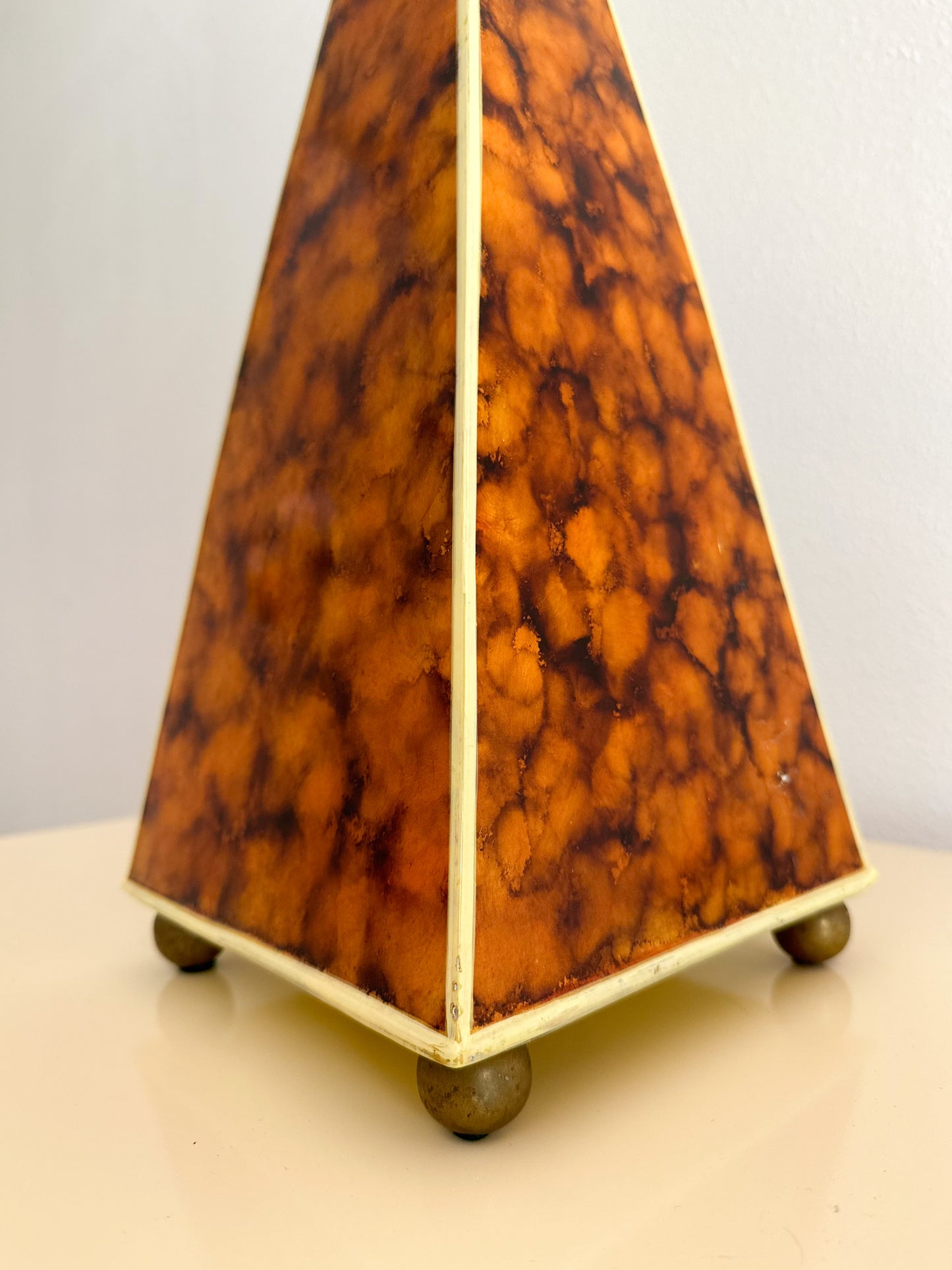 1980s Maitland Smith Hand Painted Obelisk