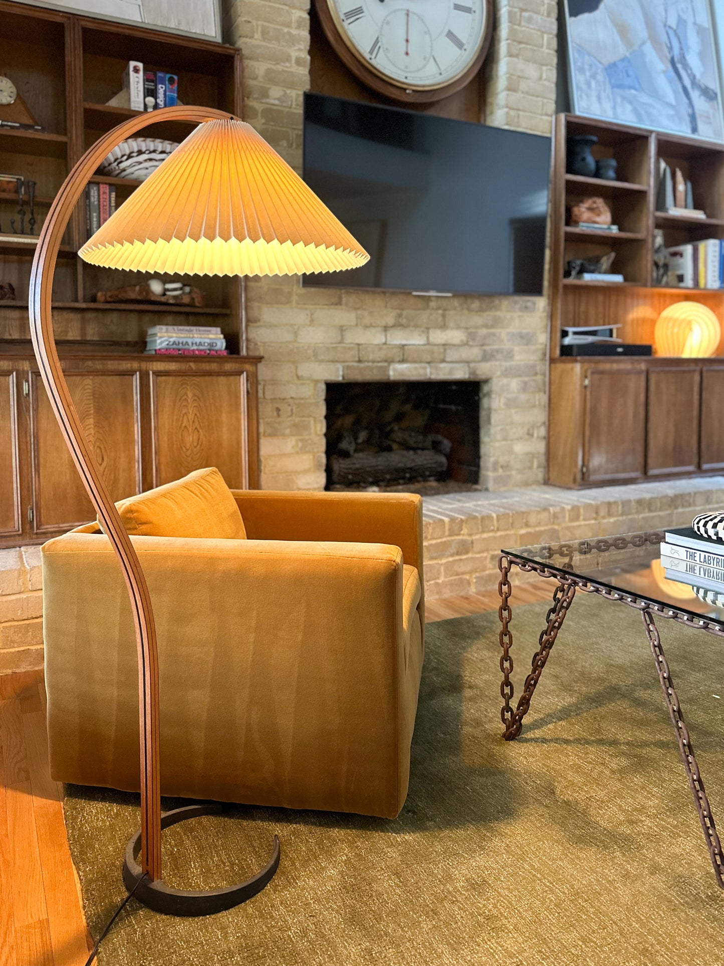 1970s Milo Baughman for Thayer Coggin Club Chair in New Honey Mohair