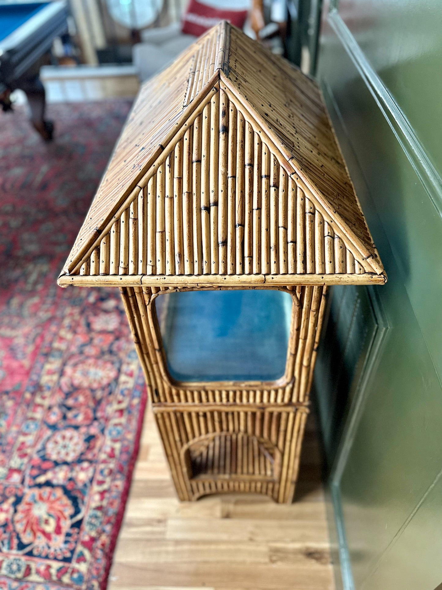 1950s Pagoda Style Split Bamboo Aquarium