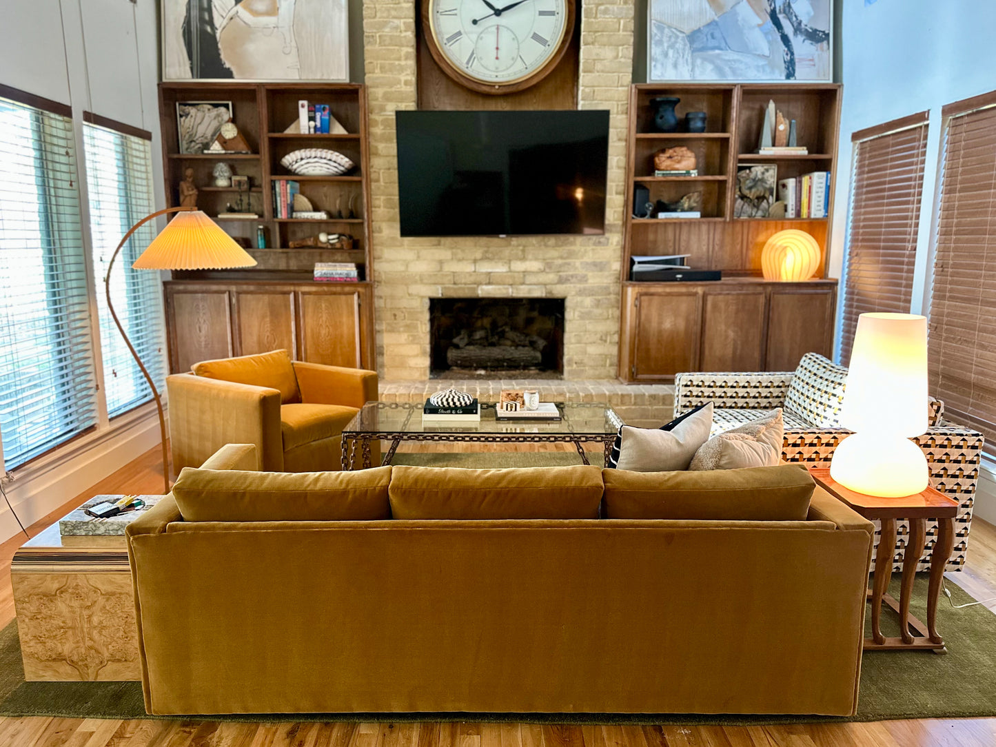 1970s Milo Baughman for Thayer Coggin Club Chair in New Honey Mohair
