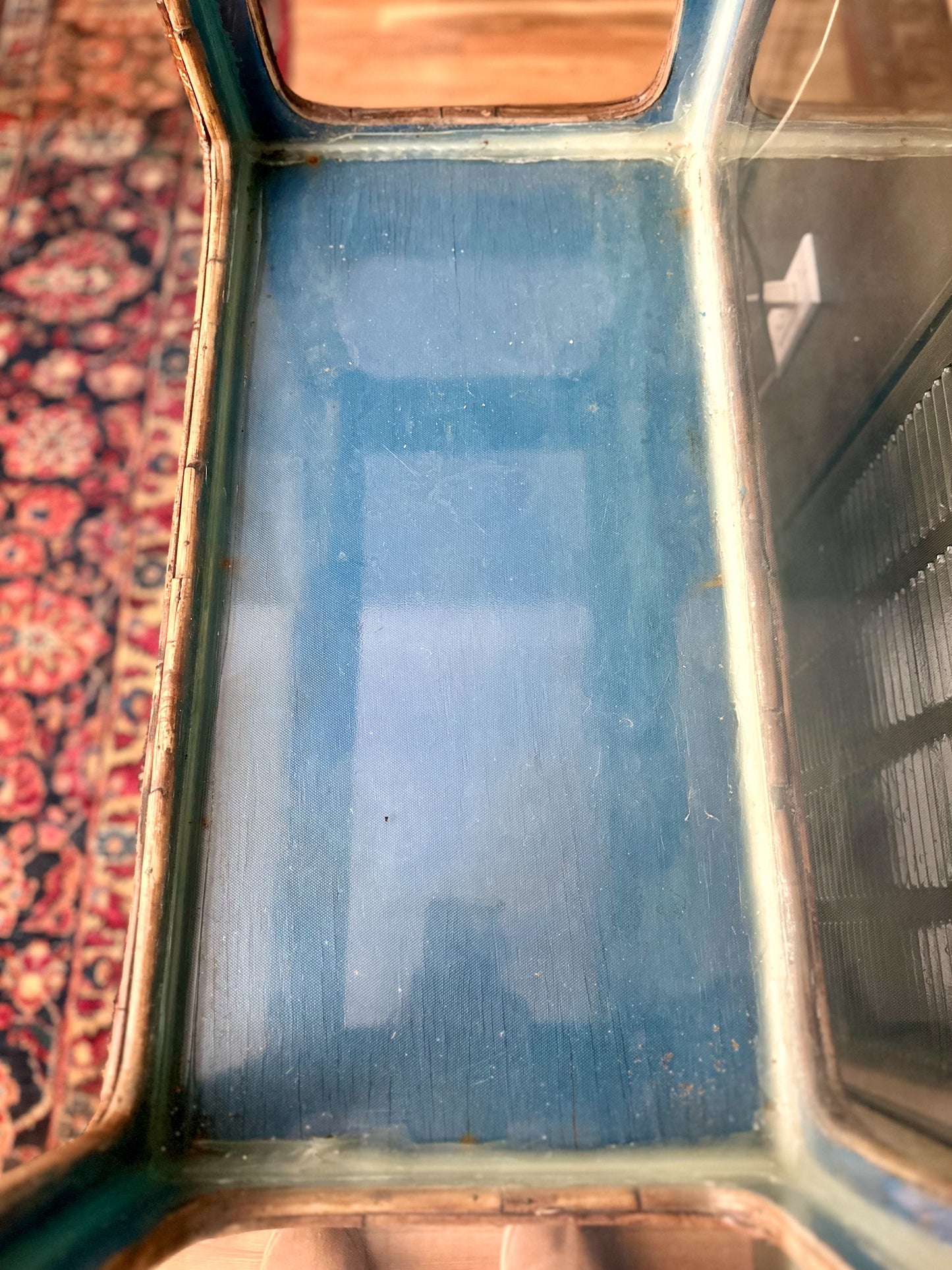 1950s Pagoda Style Split Bamboo Aquarium