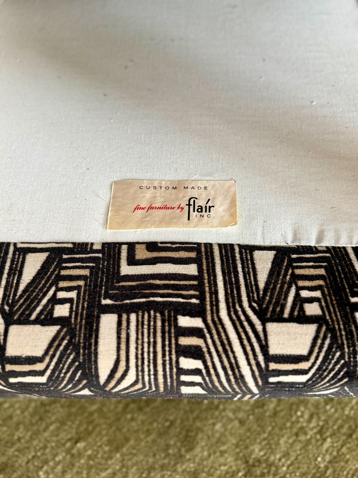 1970s Uncommon Cube Lounge Chair by Bernhardt Flair