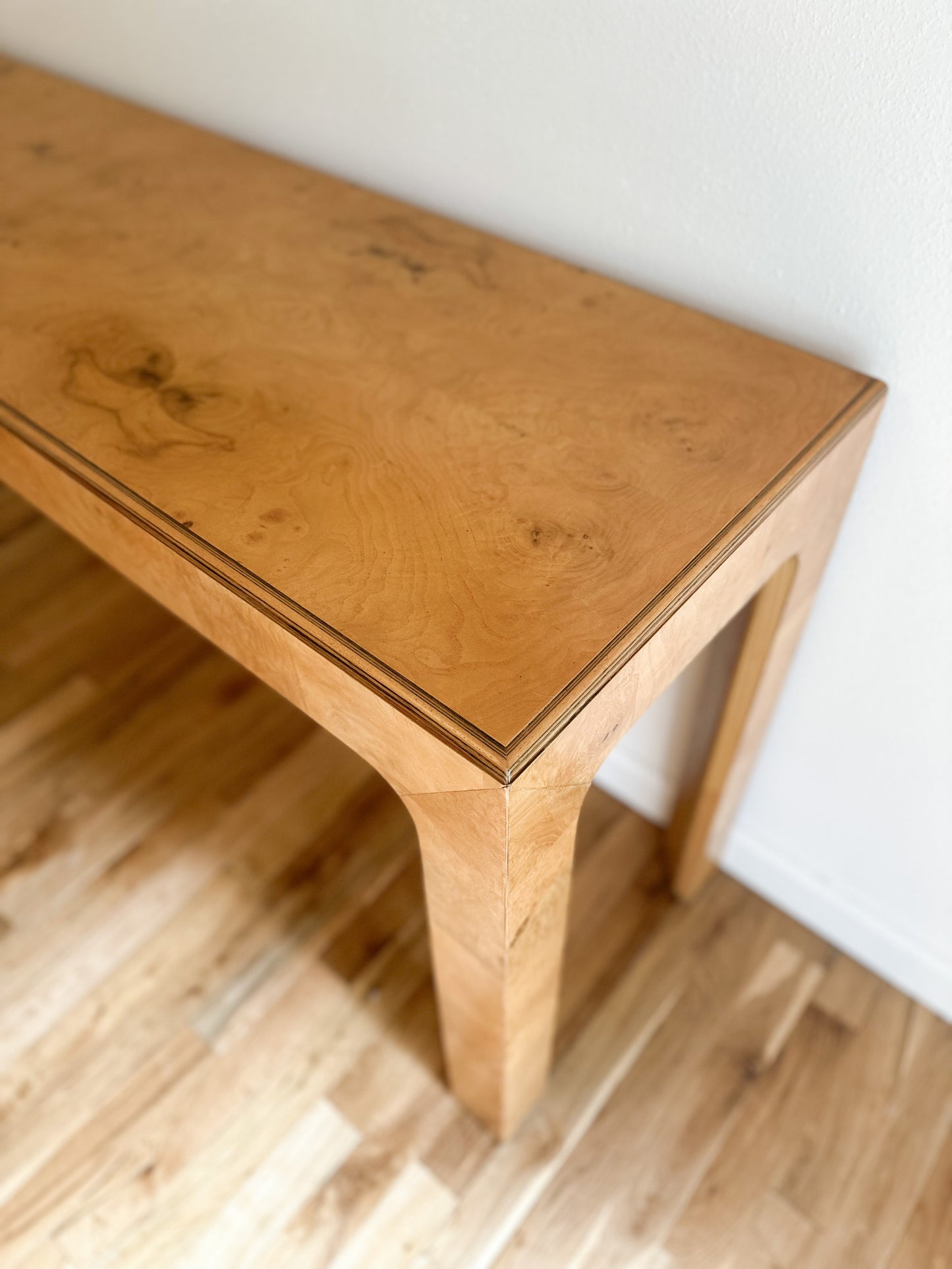 1980s Henredon 'Scene Two' Burlwood Console
