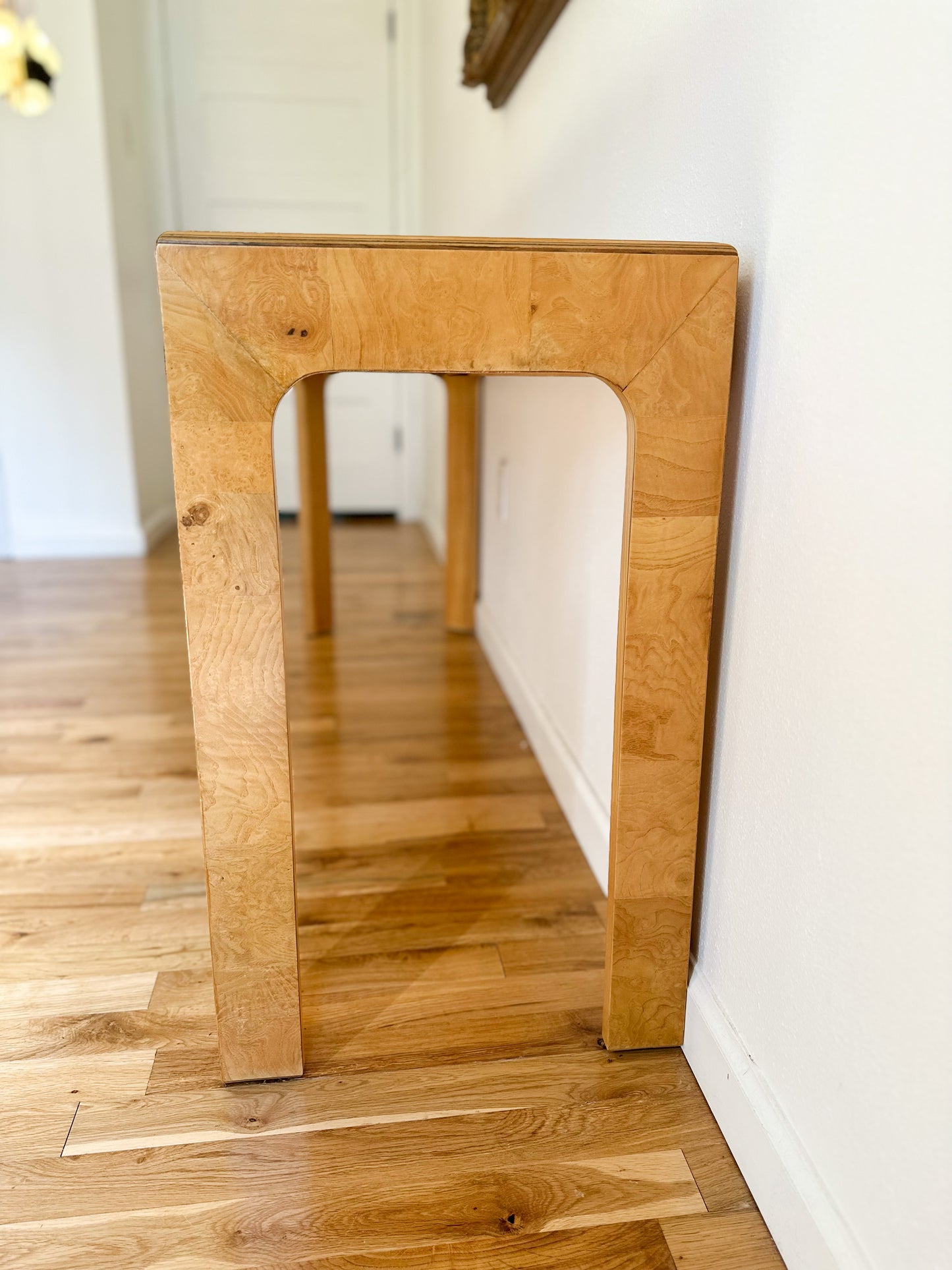 1980s Henredon 'Scene Two' Burlwood Console