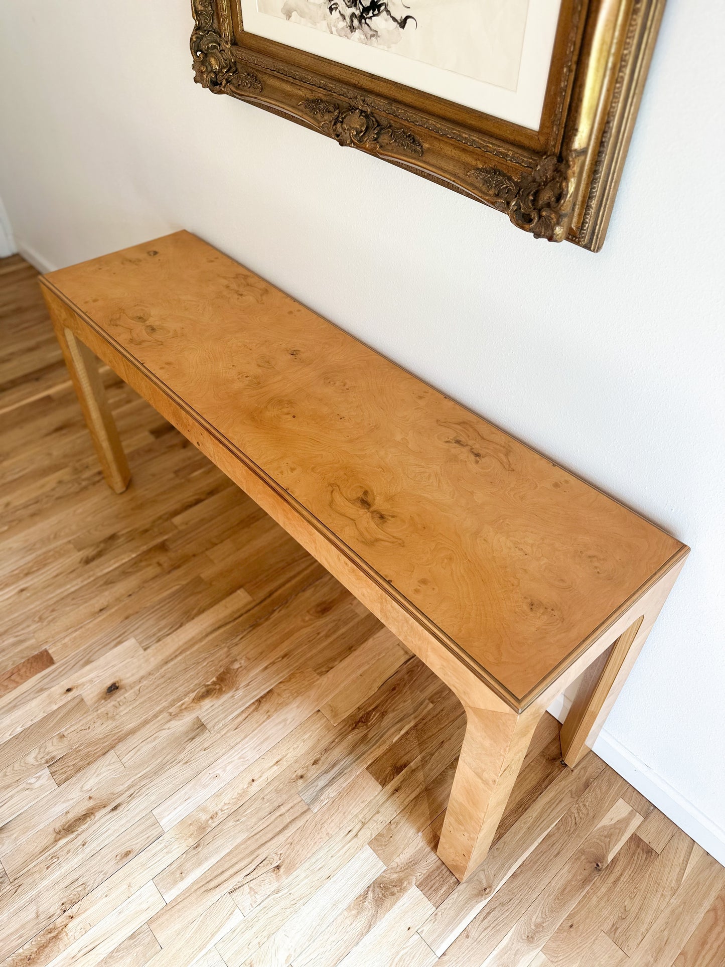 1980s Henredon 'Scene Two' Burlwood Console