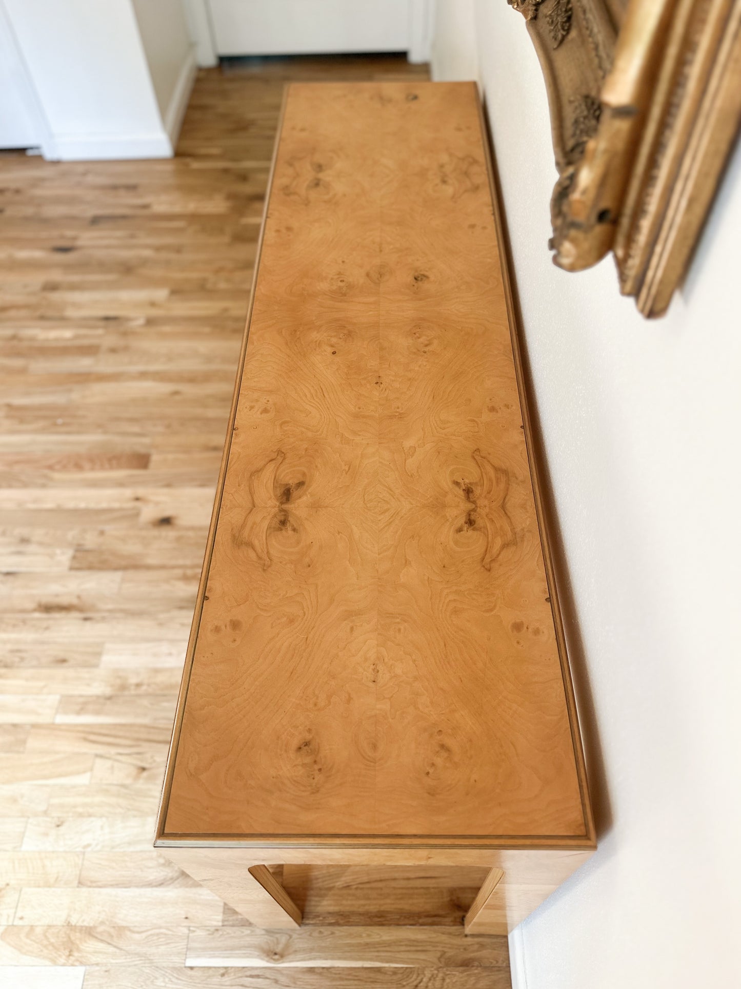 1980s Henredon 'Scene Two' Burlwood Console