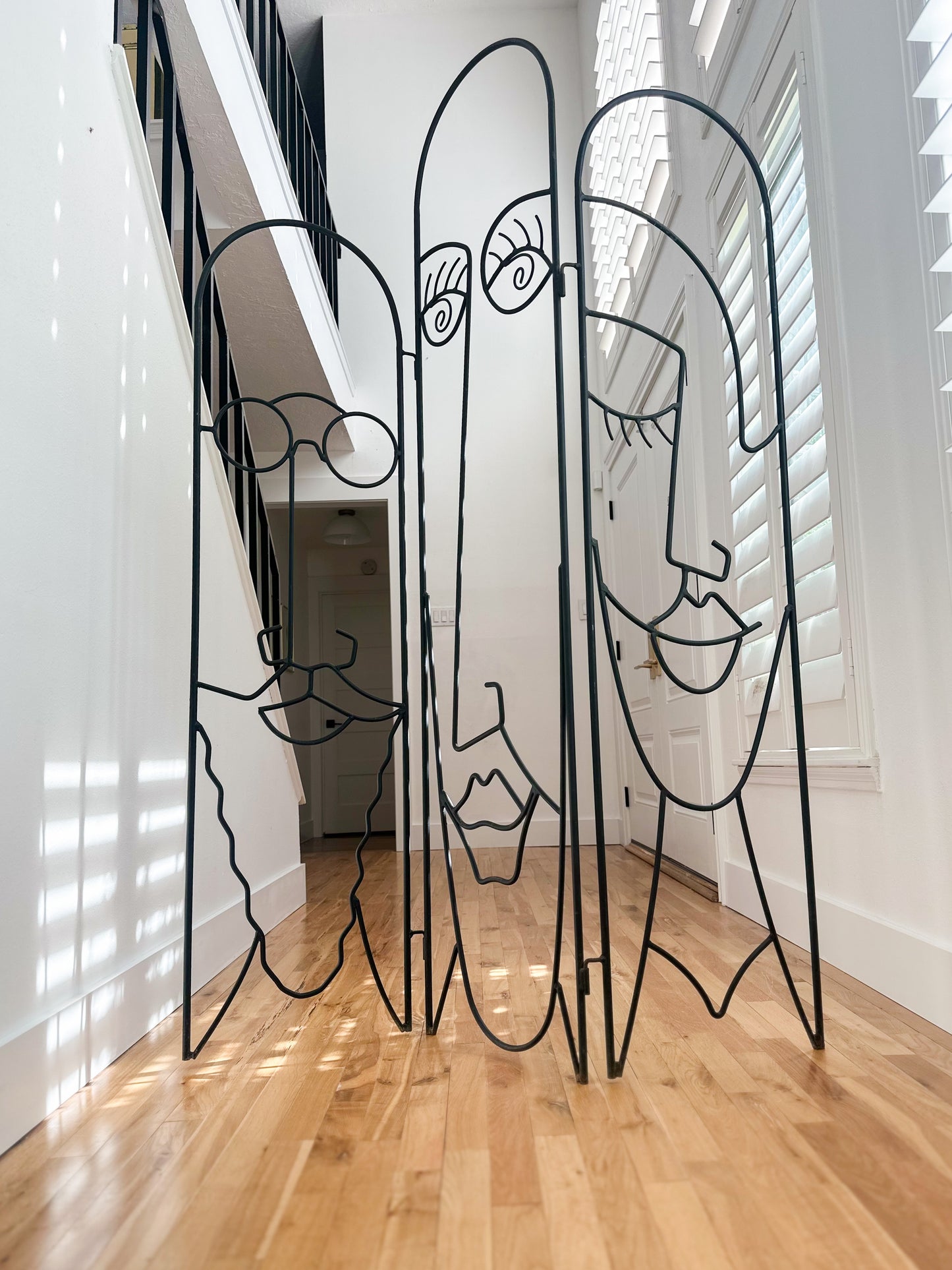 1970s Whimsical Sculptural Room Divider Screen in the Style of John Risley