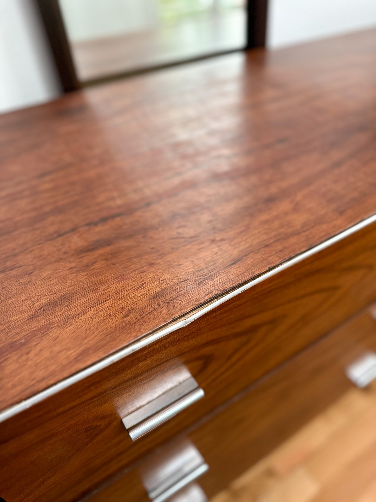 1960’s Rosewood, Lucite and Chrome Dresser From Modernage Furniture Company