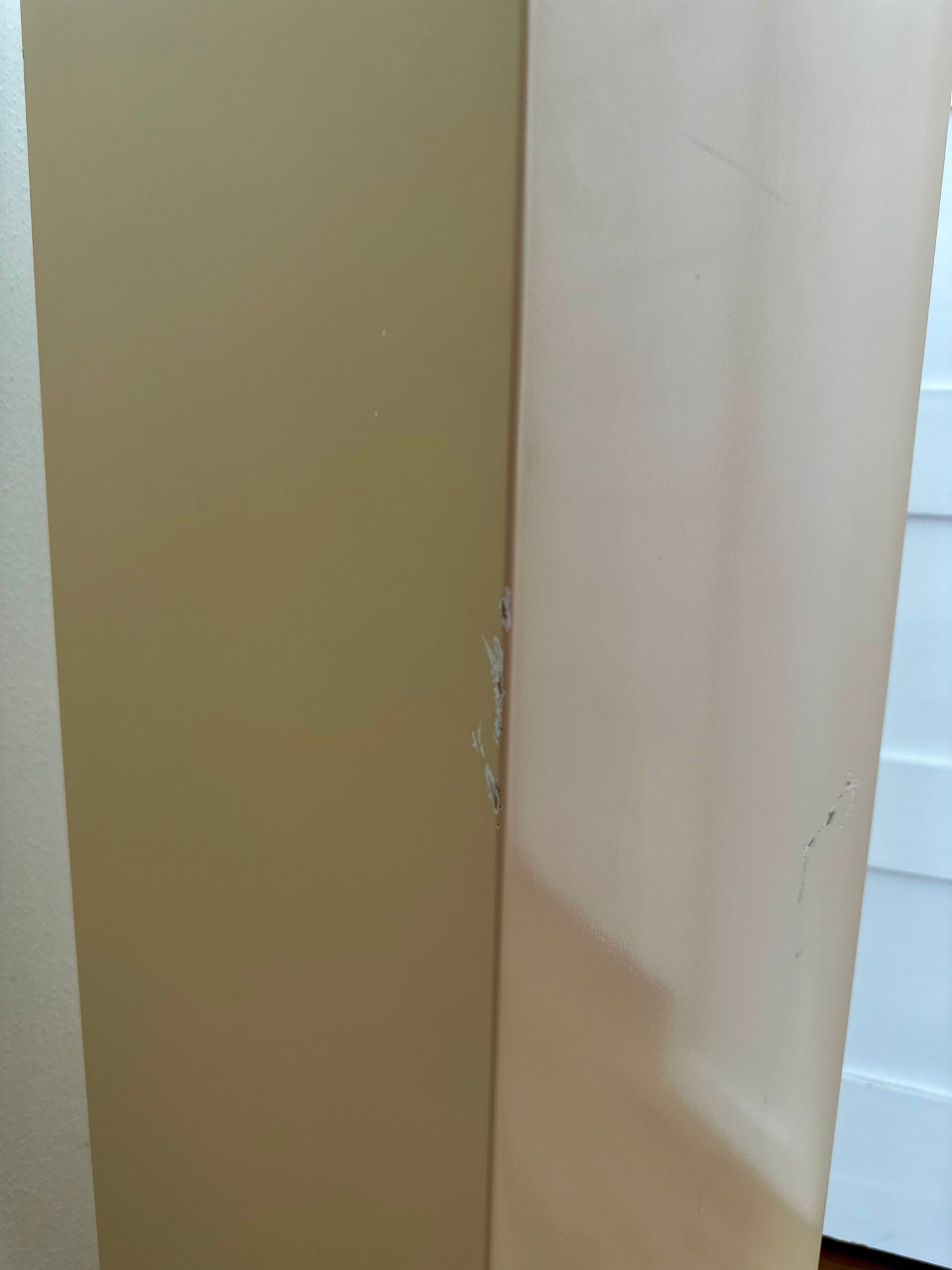 1980's Ivory Lacquered Pedestal