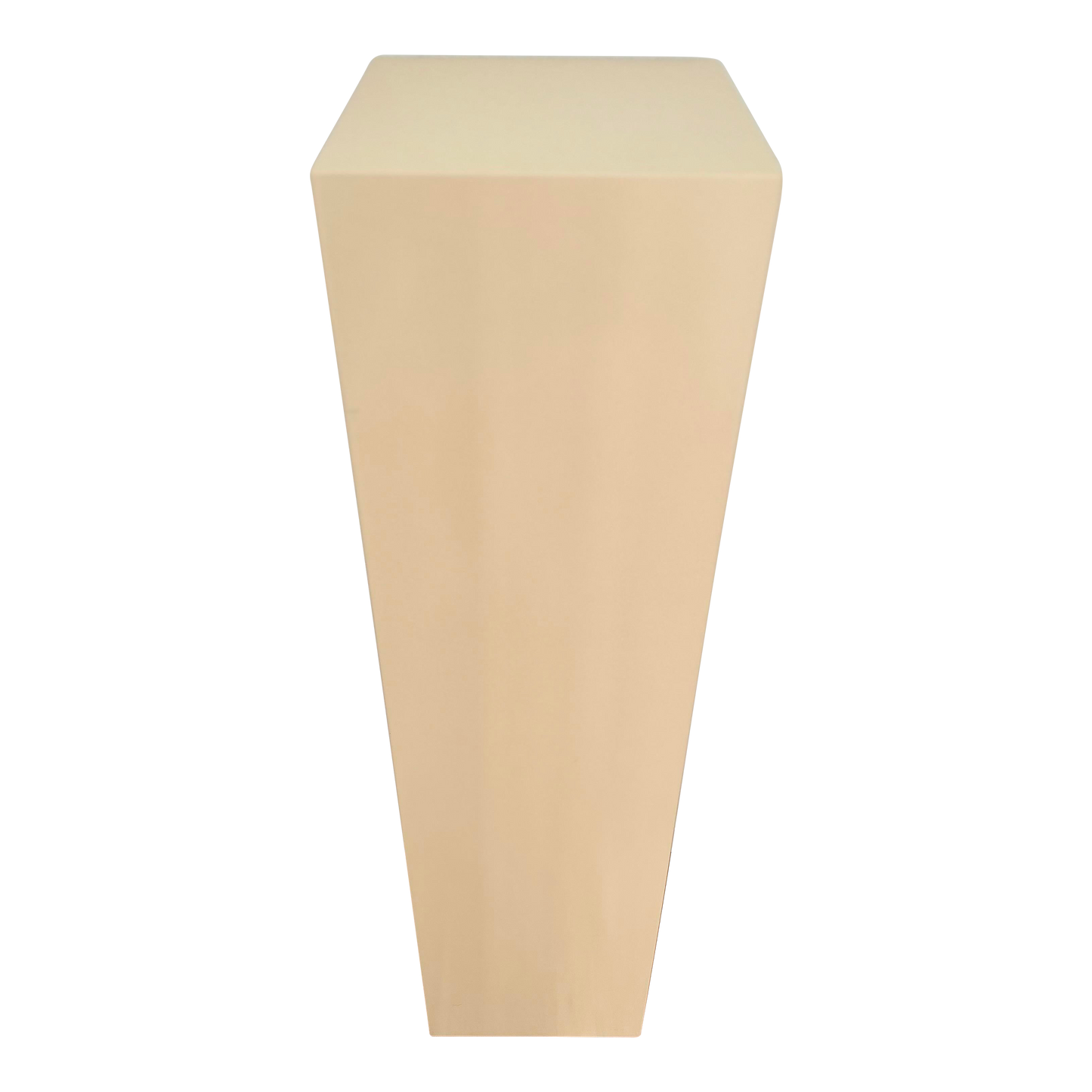 1980's Ivory Lacquered Pedestal