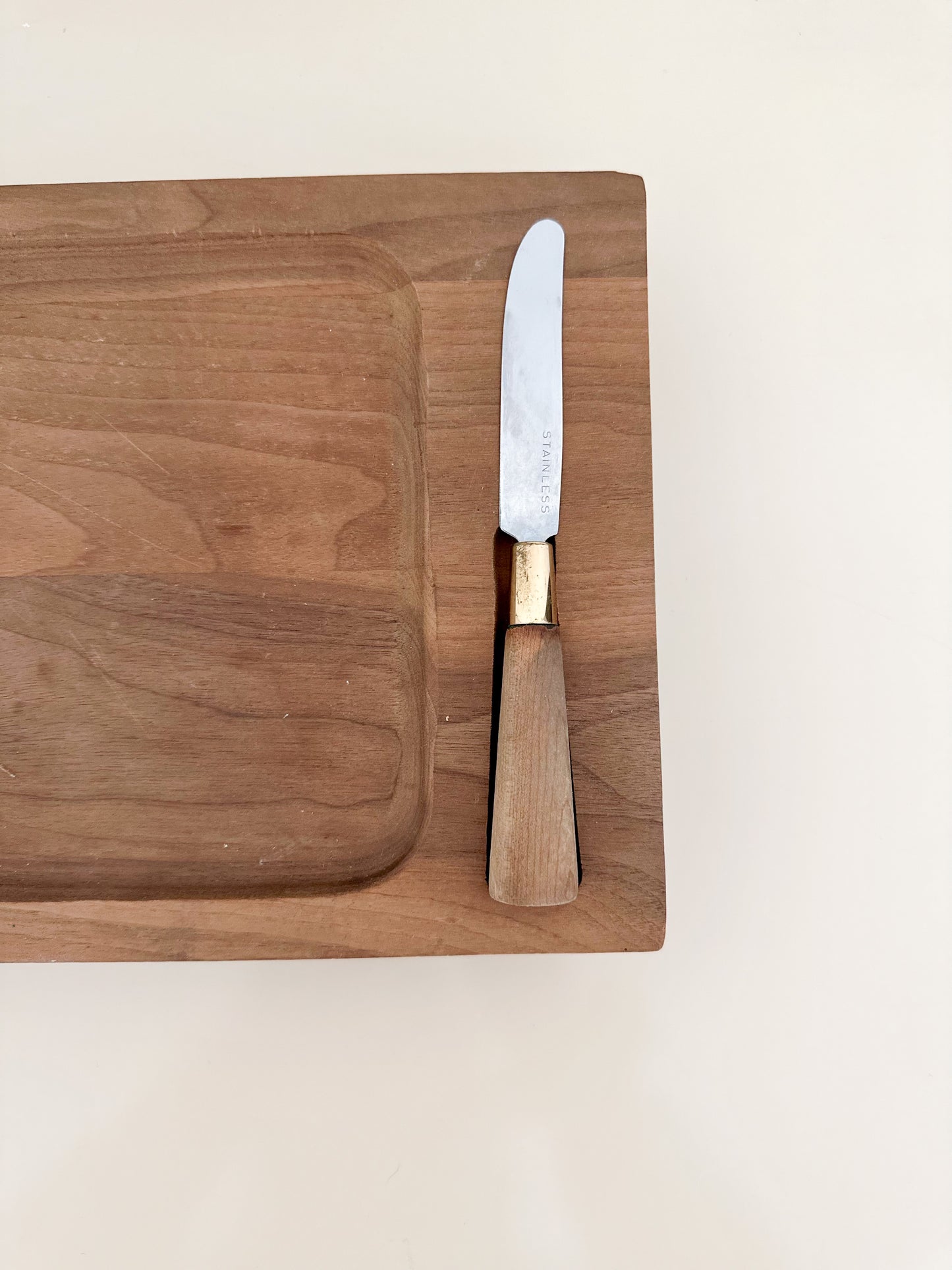 1960s MCM Georges Briard Teak Cheese Board