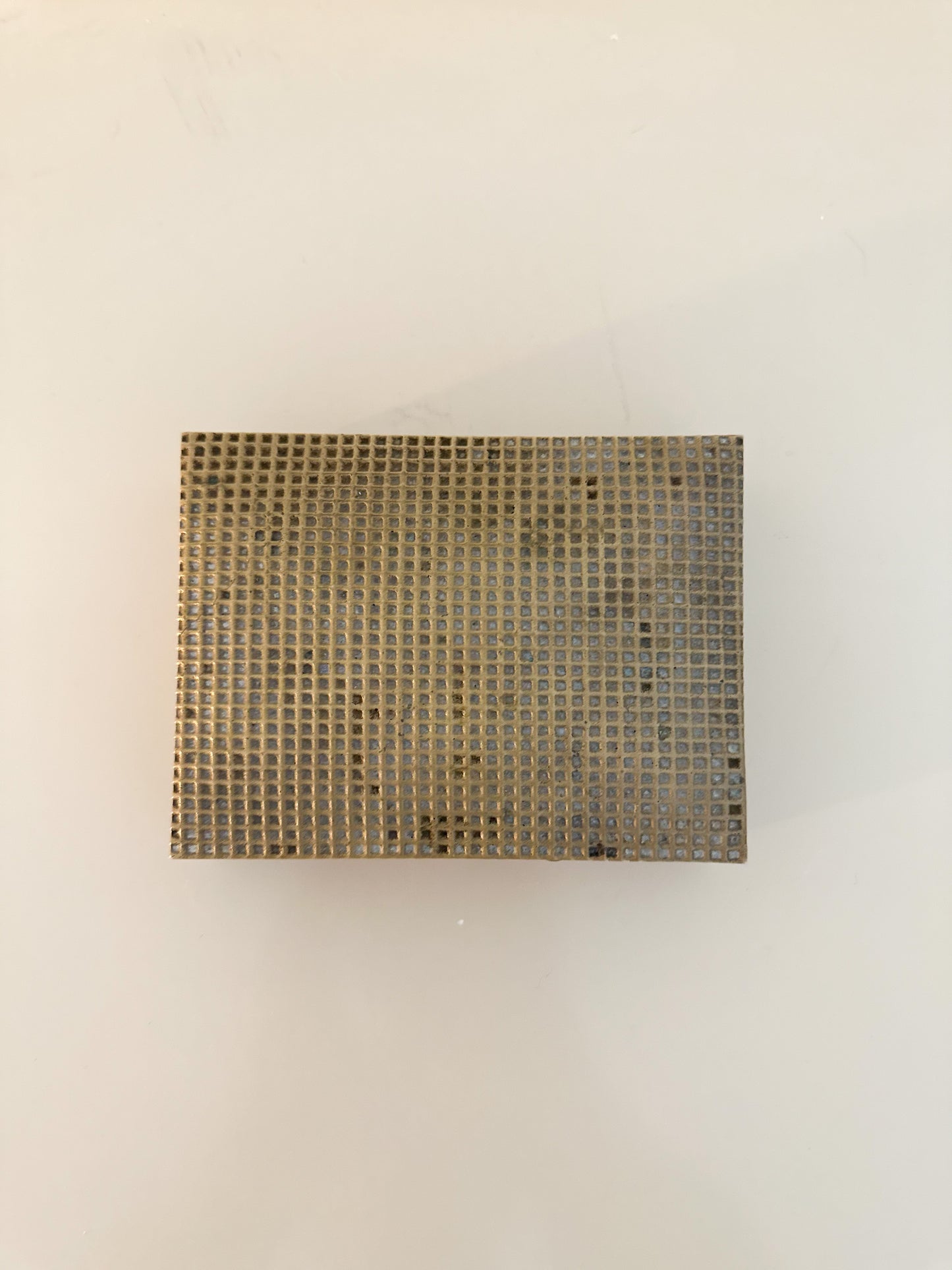 Textured Brass Trinket Box