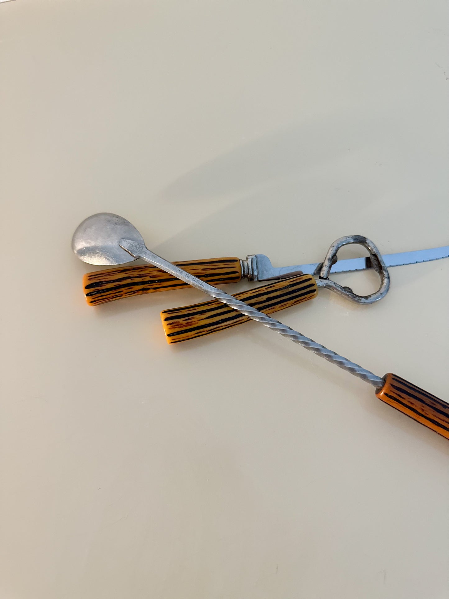 3-Piece MCM Tiki Bar Tool Set