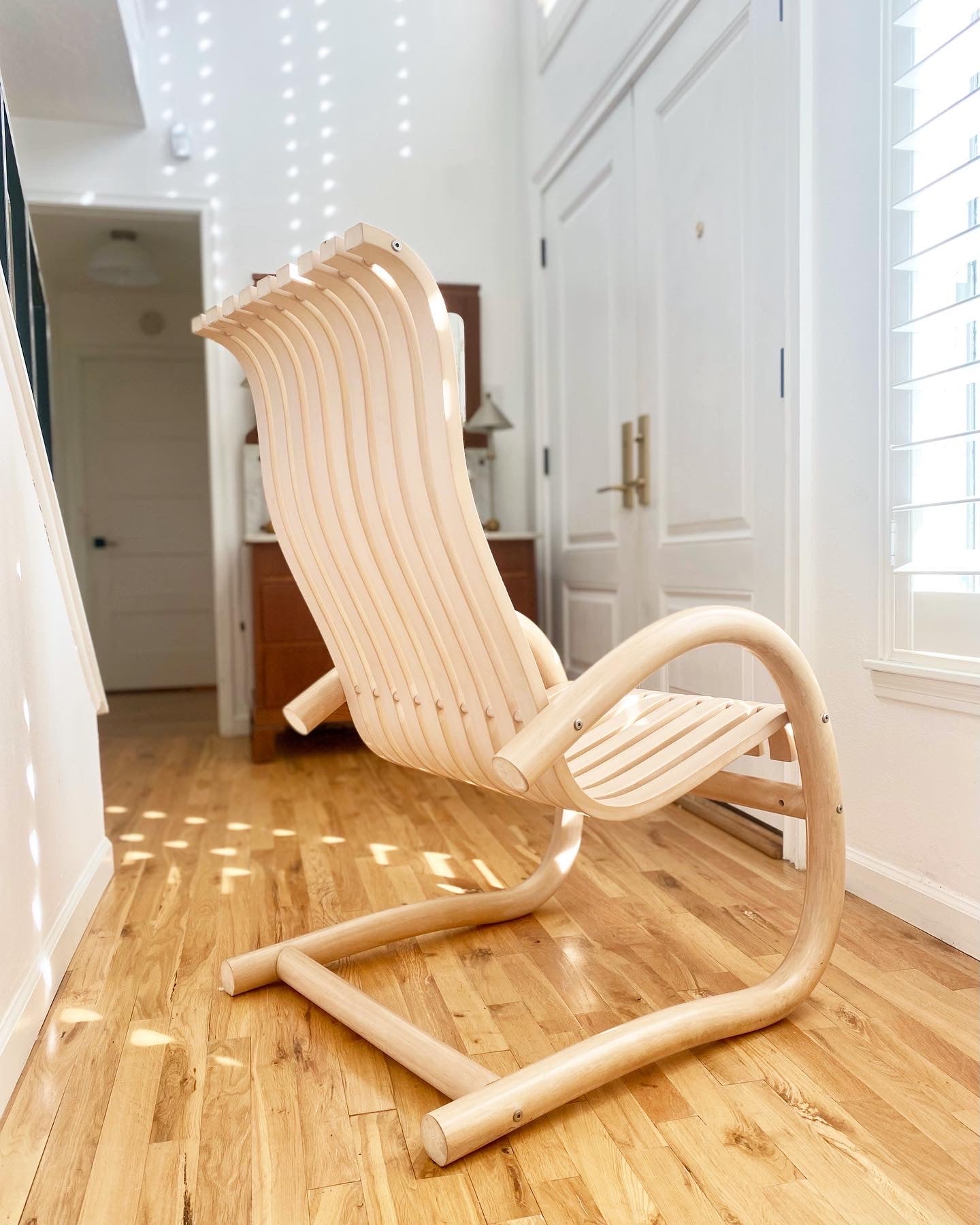 1970’s Scandinavian Slatted Bentwood Rocker