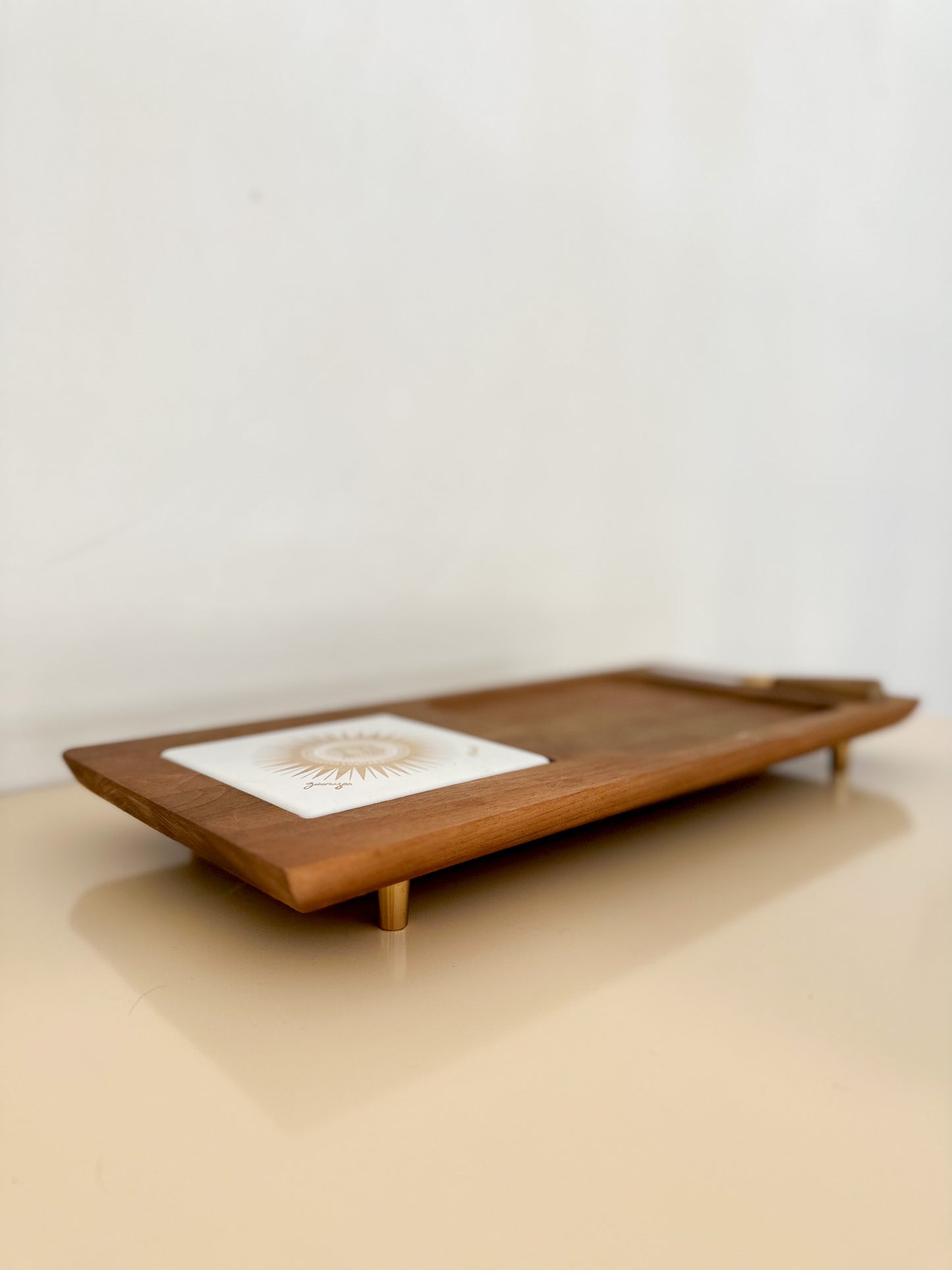 1960s MCM Georges Briard Teak Cheese Board