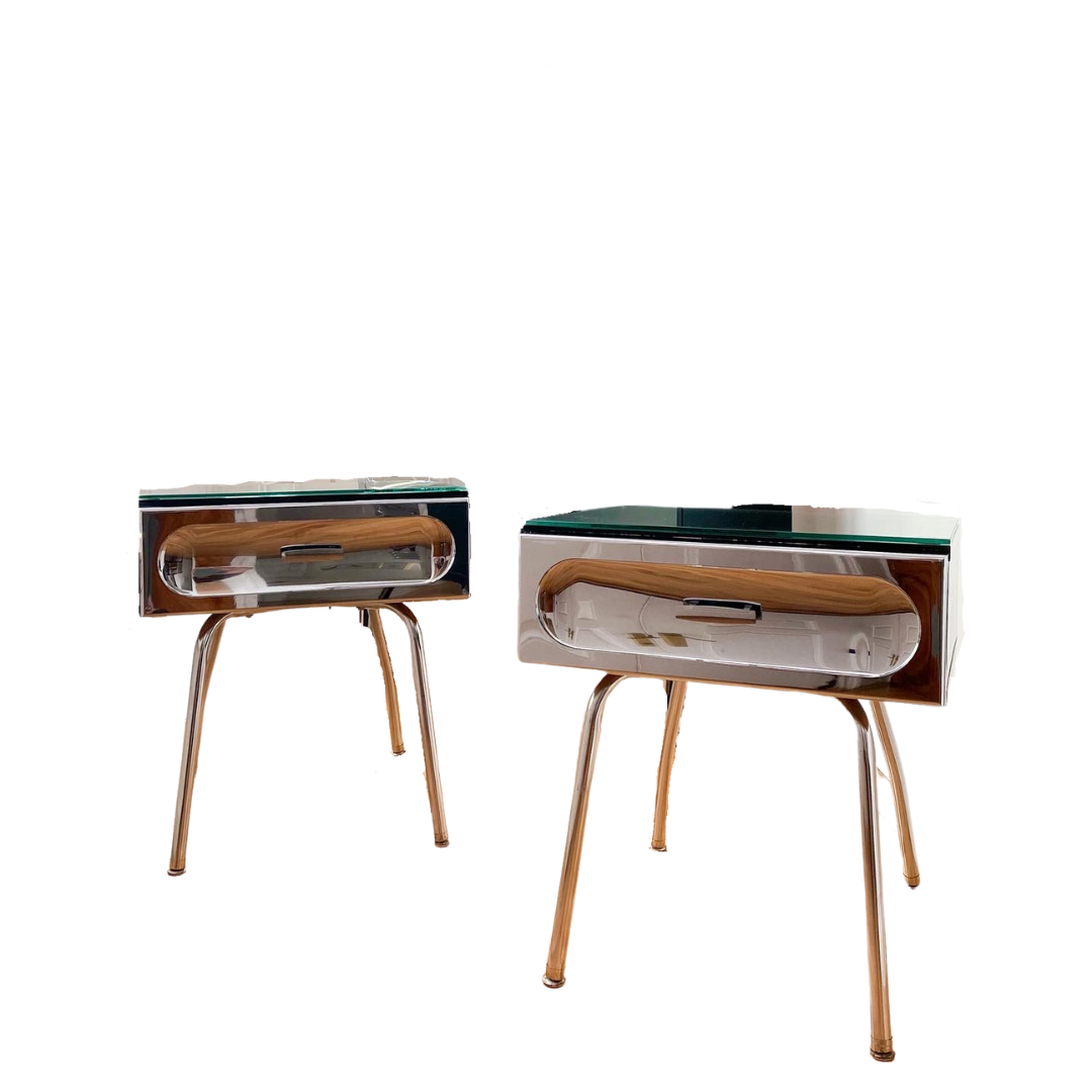 1960s Henri Vallières Nightstands - A Pair