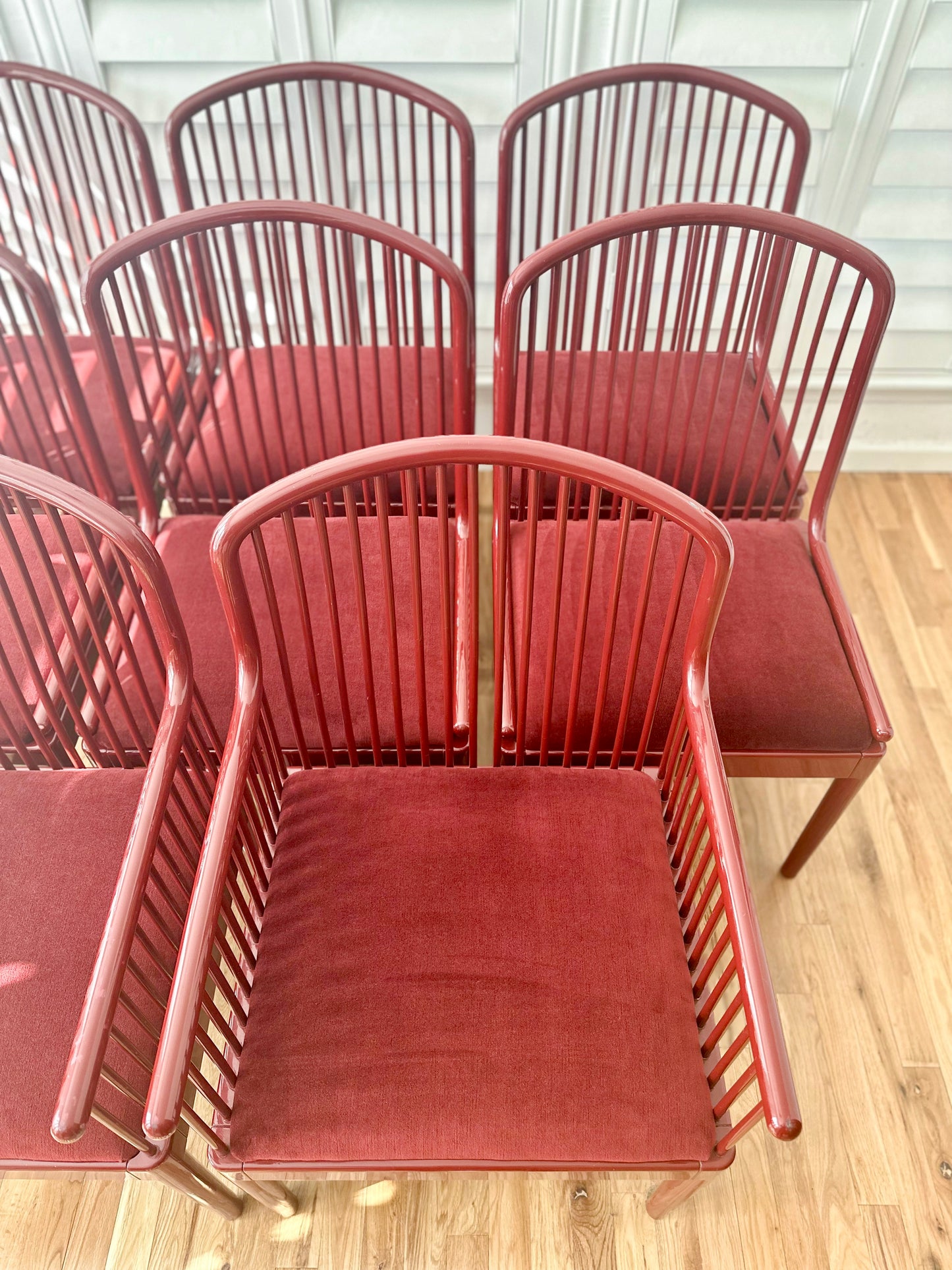 1980s Davis Allen for Stendig Dining Chairs - set of 8