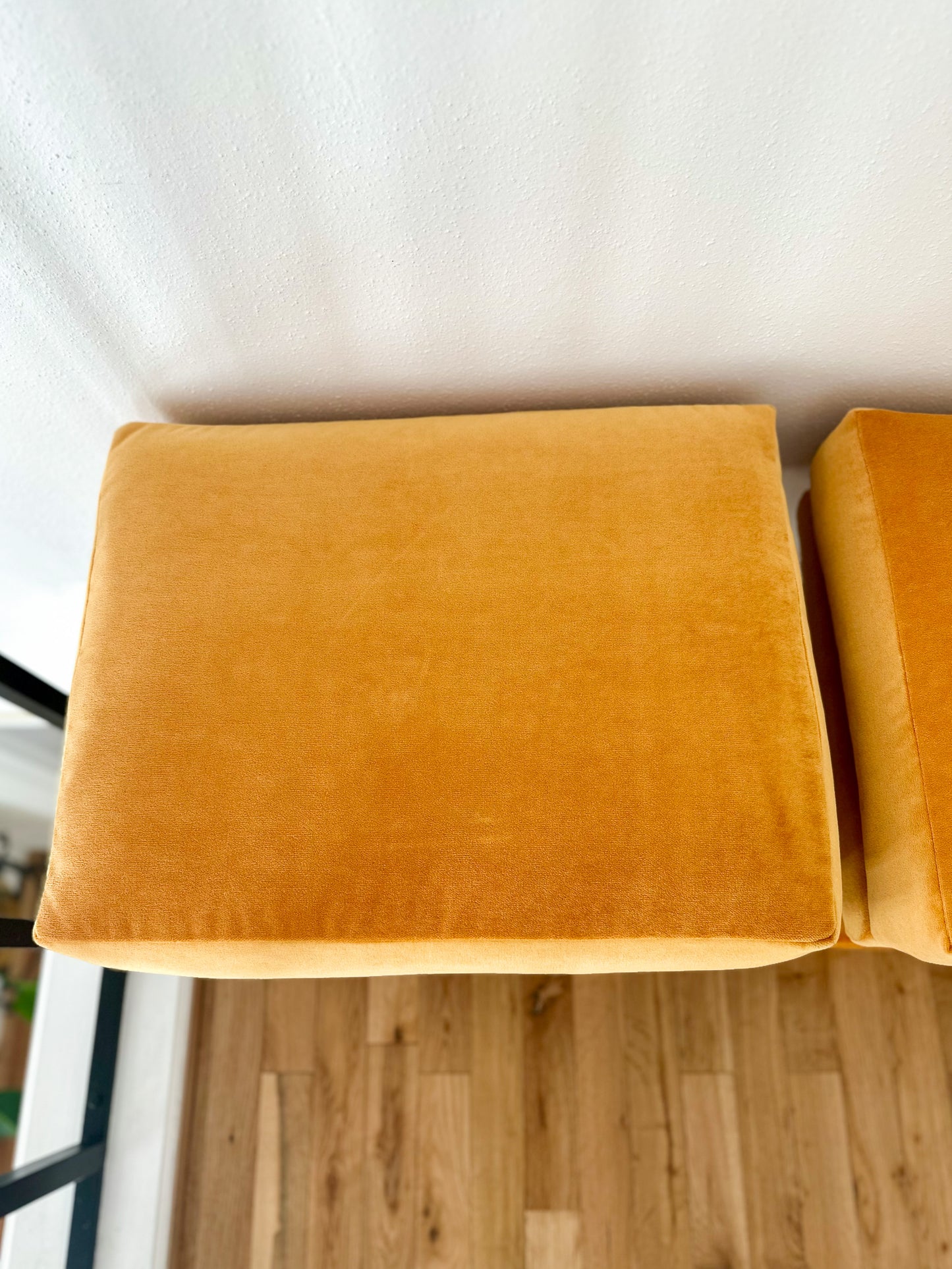 1970s Billy Baldwin Style X-Base Ottomans - a pair
