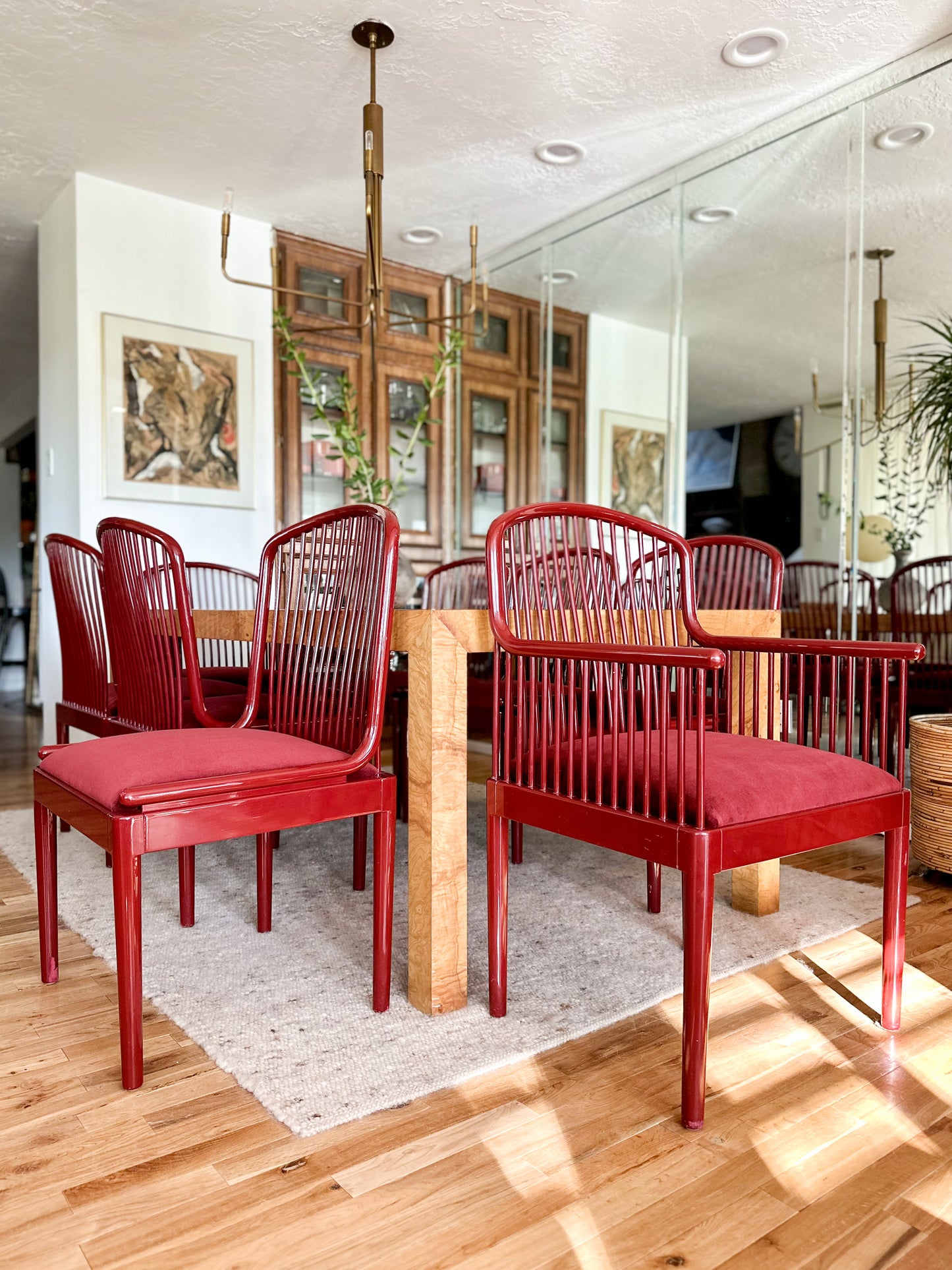 1980s Davis Allen for Stendig Dining Chairs - set of 8