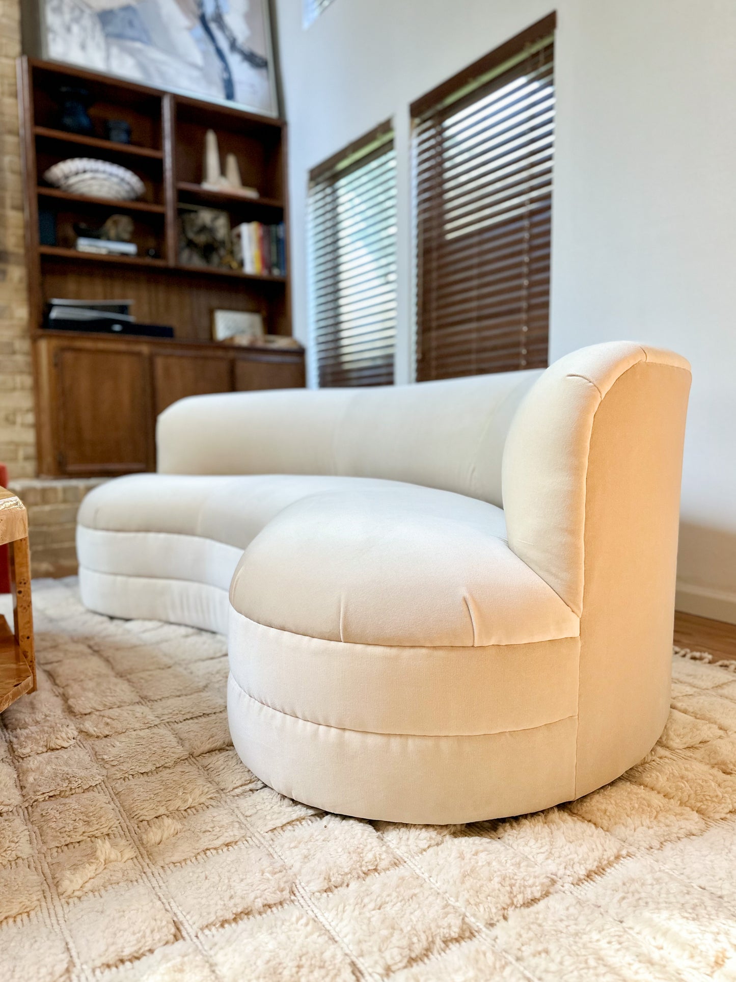 1980s Weiman Kidney-Shaped Sofa - 2 available