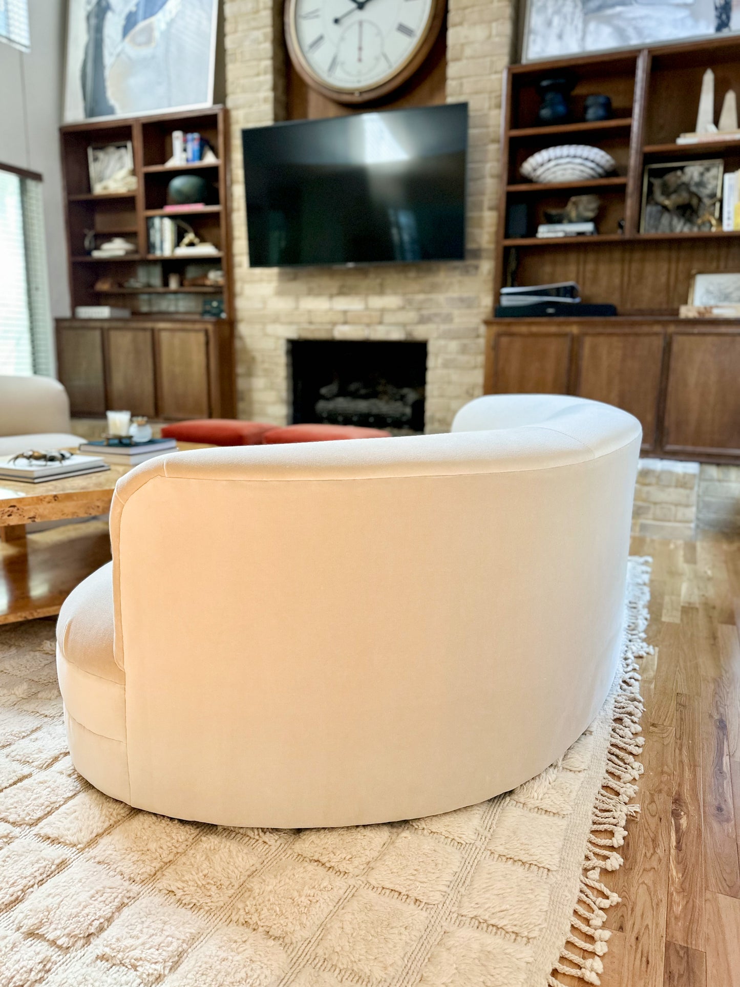 1980s Weiman Kidney-Shaped Sofa - 2 available