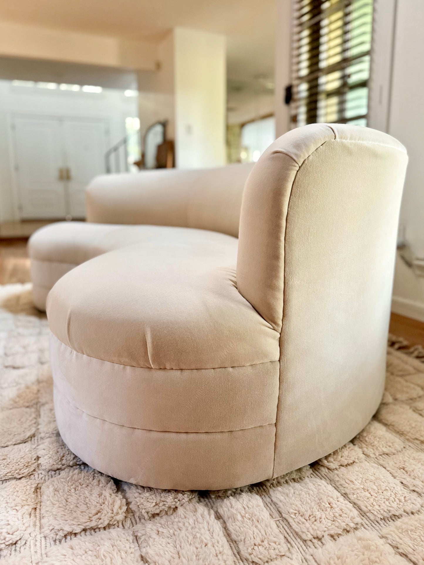1980s Weiman Kidney-Shaped Sofa - 2 available