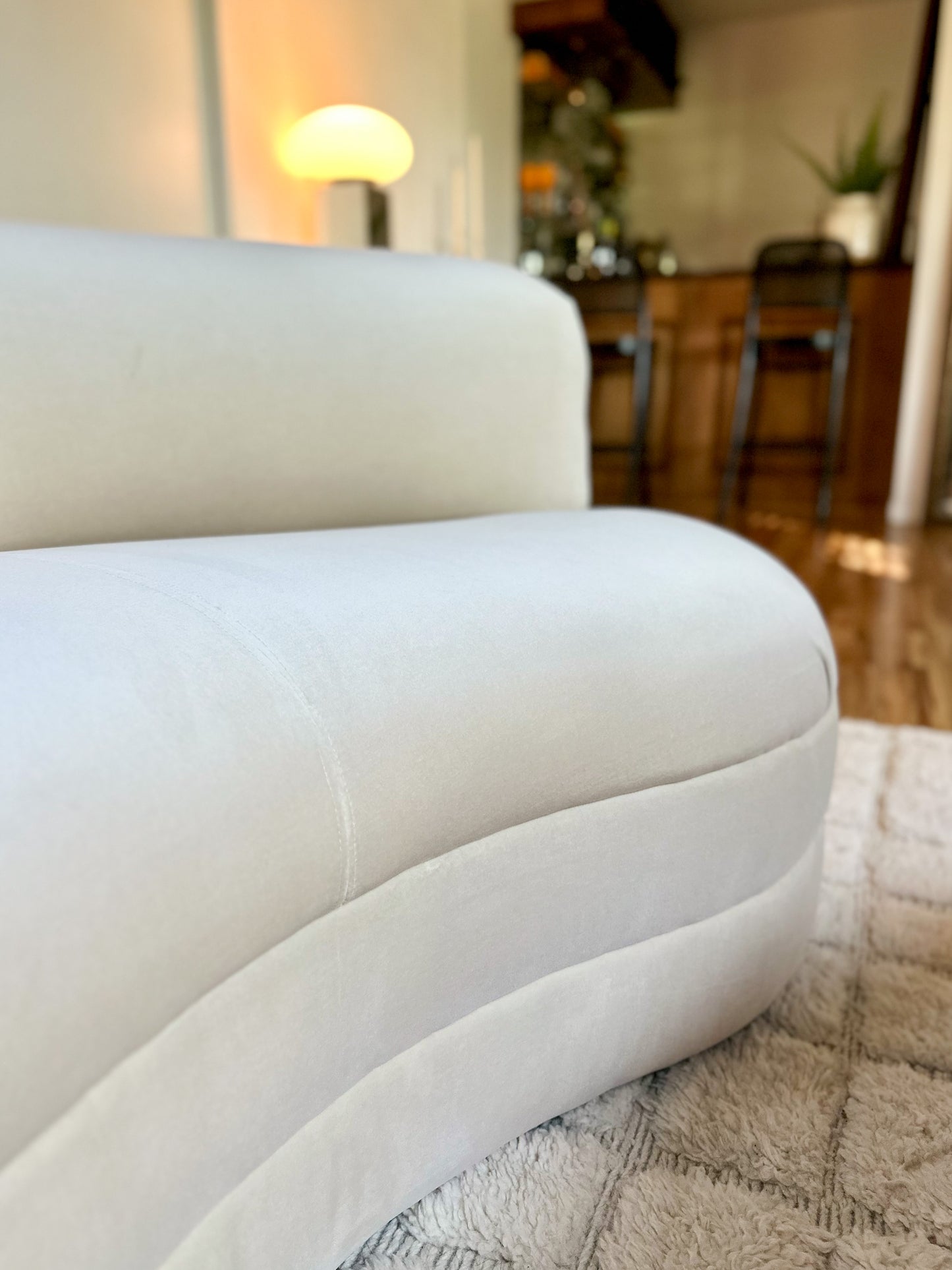 1980s Weiman Kidney-Shaped Sofa - 2 available