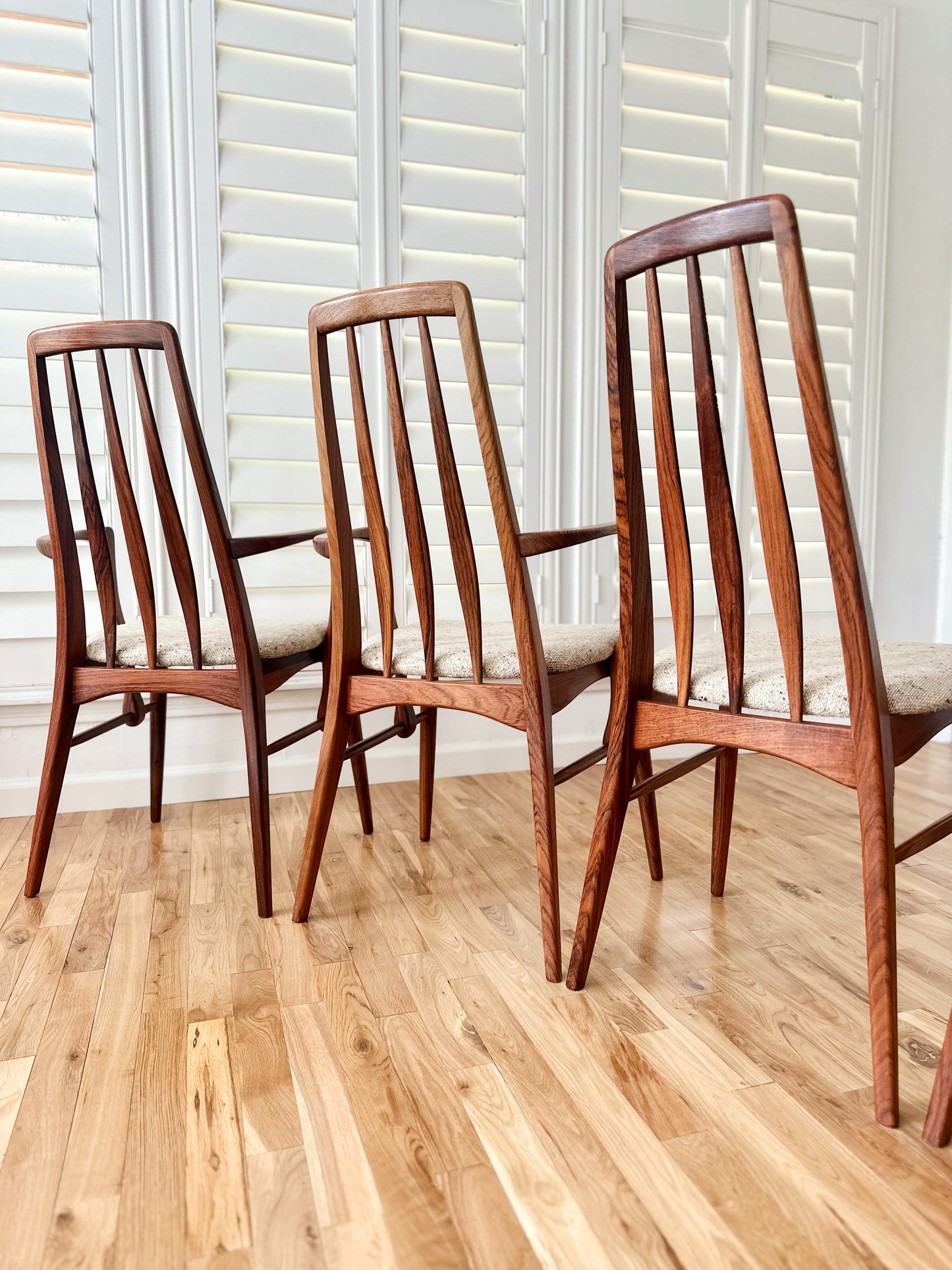 1960s Niels Koefoed Rosewood 'Eva' Dining Chairs - set of 6