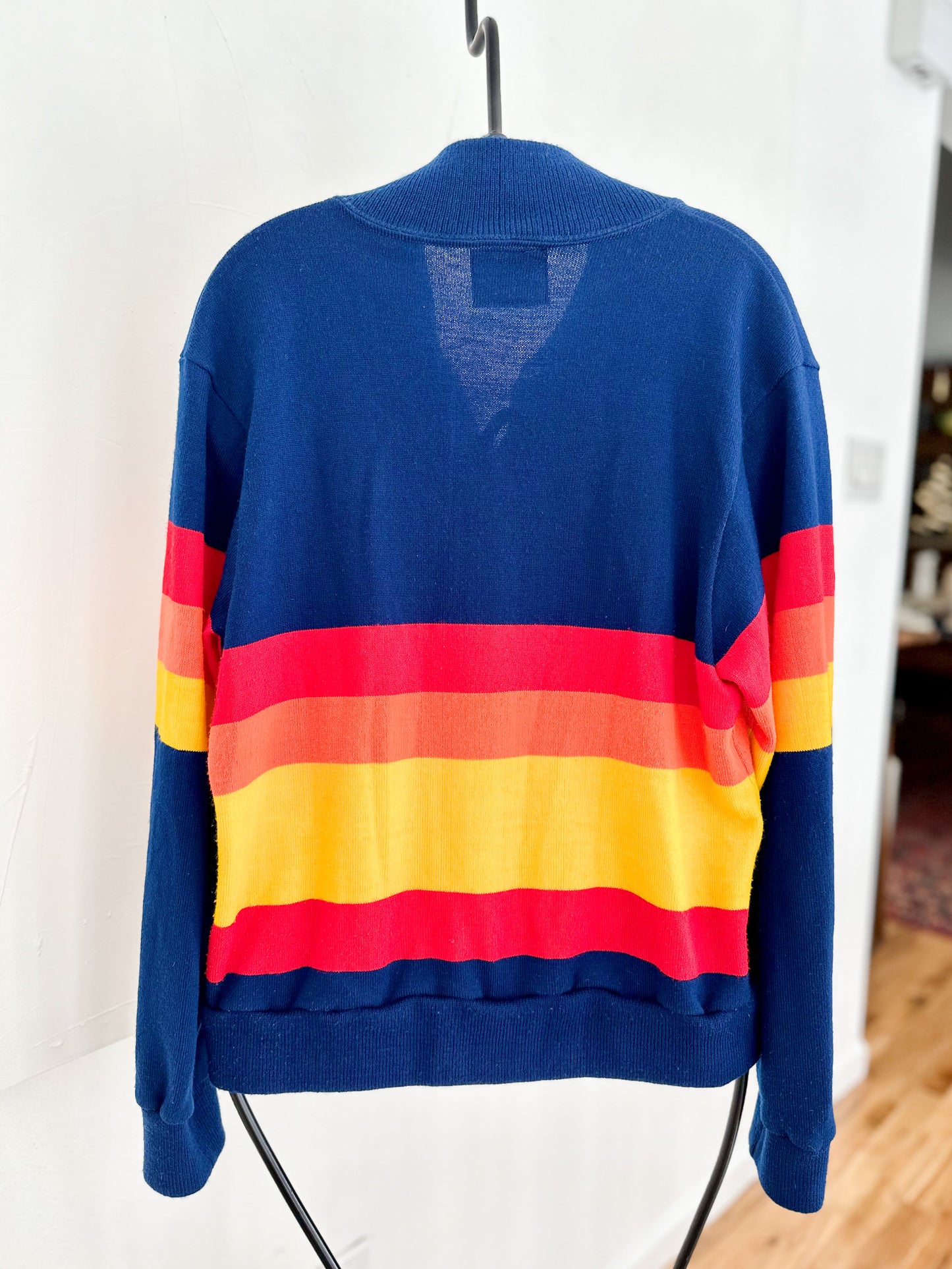 1980s Team-Issued Astros Sand Knit Medalist Cardigan - XS/S