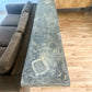 1970s Monumental Console With Distressed Finish and Mirrored Base