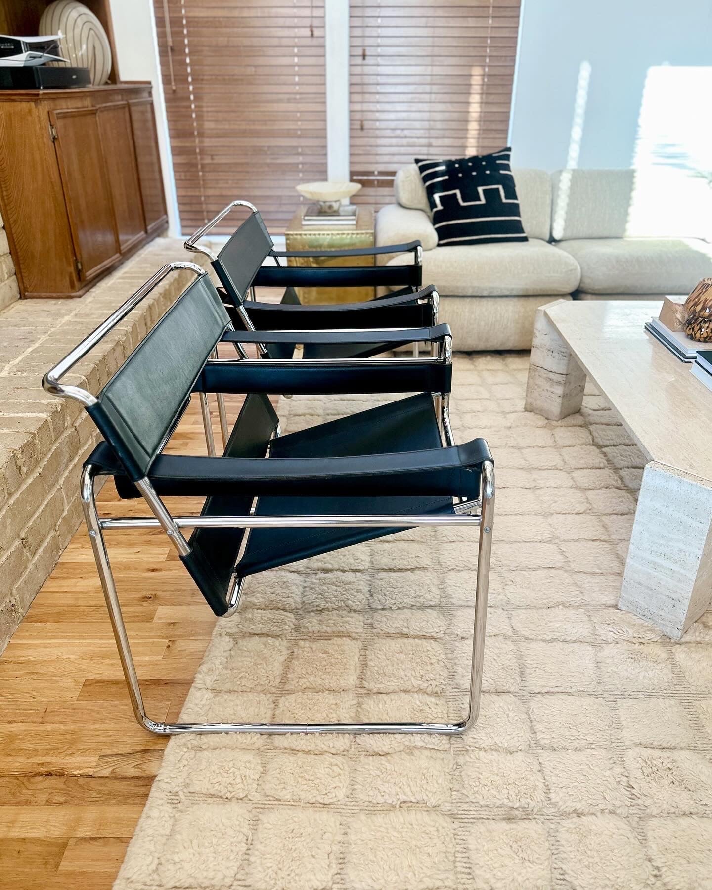 1970s Wassily Style Chairs After Marcel Breuer - a pair