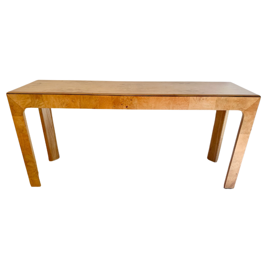 1980s Henredon 'Scene Two' Burlwood Console