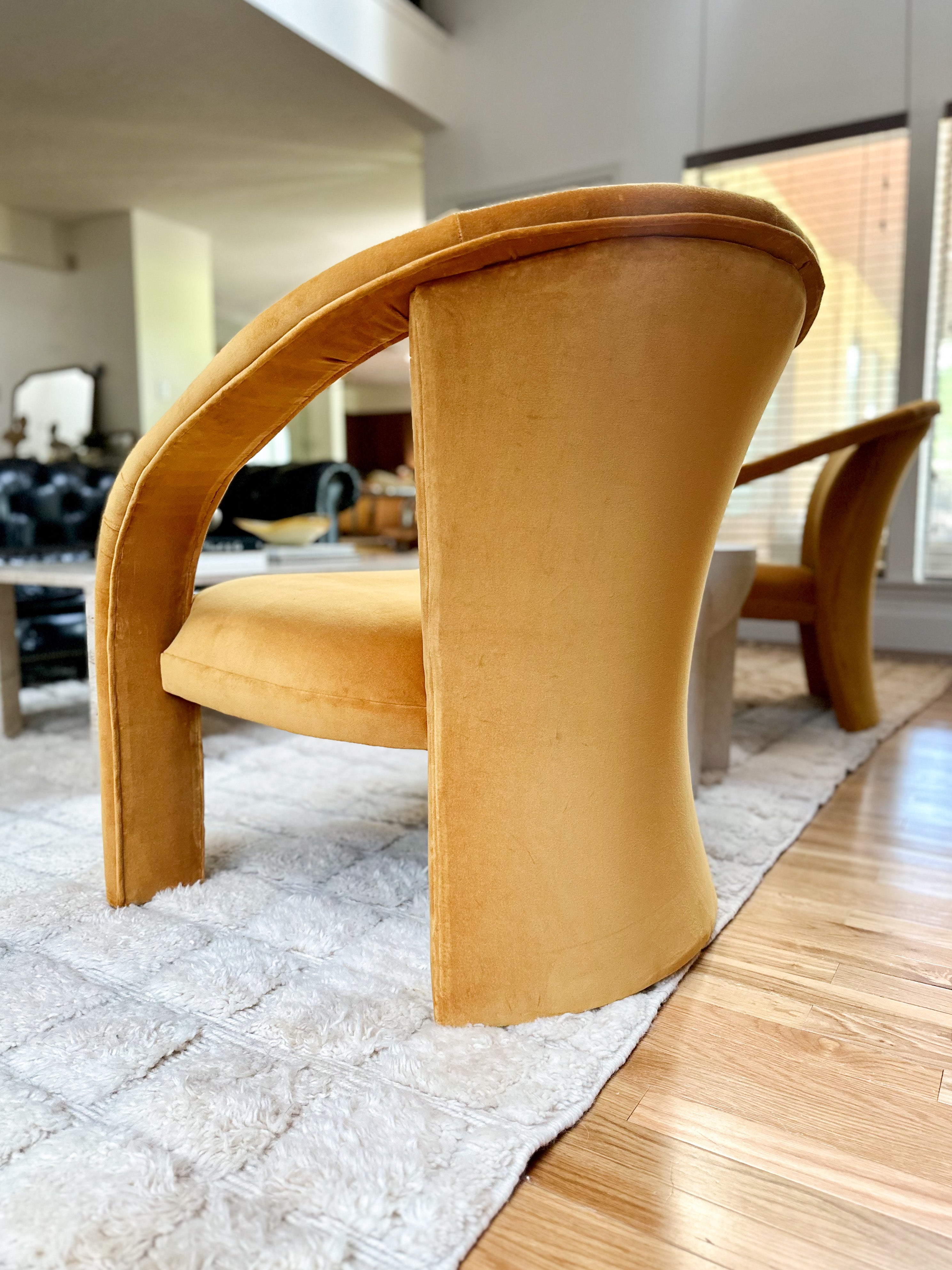 1990s Sculptural Lounge Chairs by Marge Carson - a pair – Moonpool