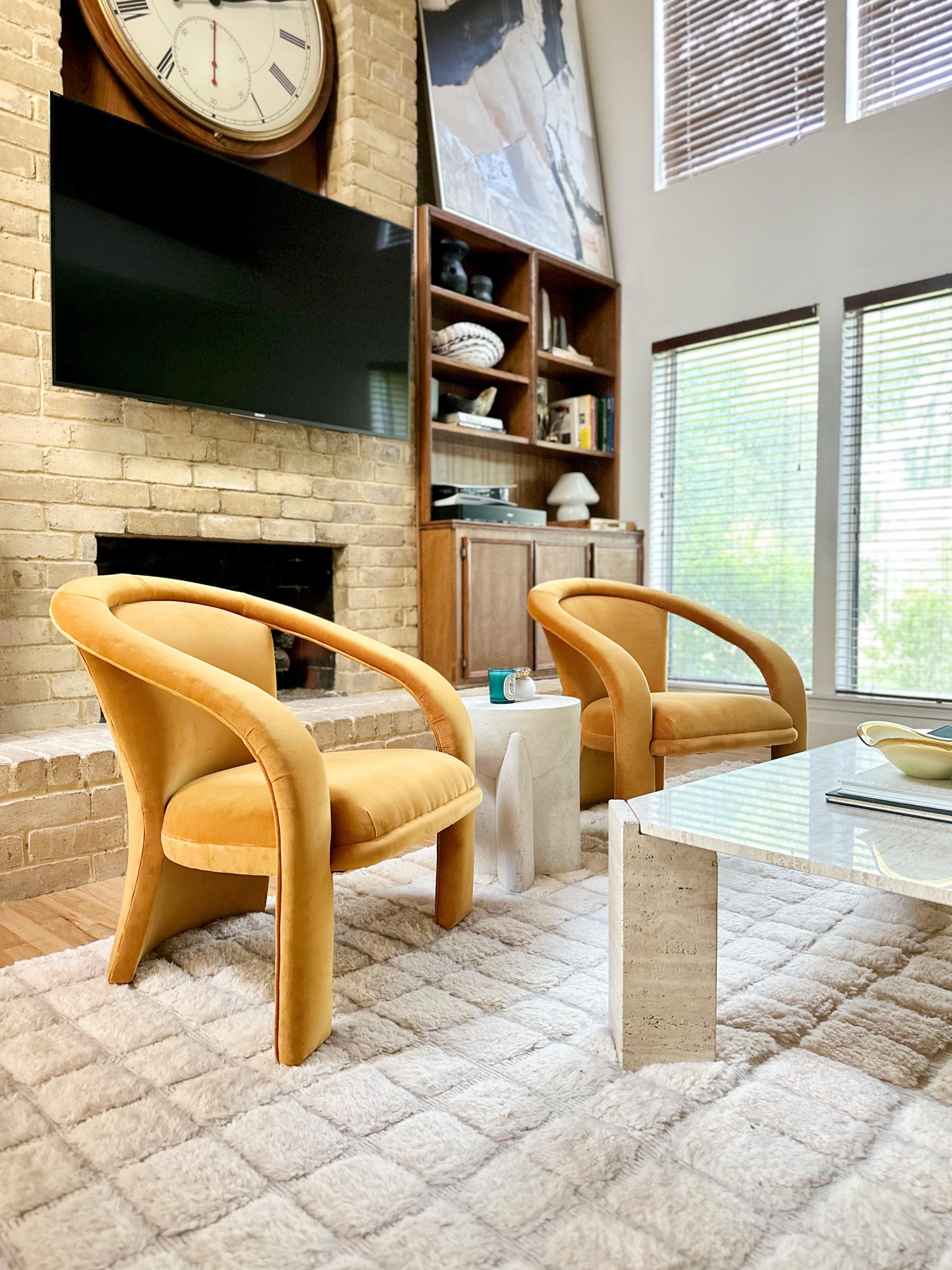 1990s Sculptural Lounge Chairs by Marge Carson - a pair – Moonpool