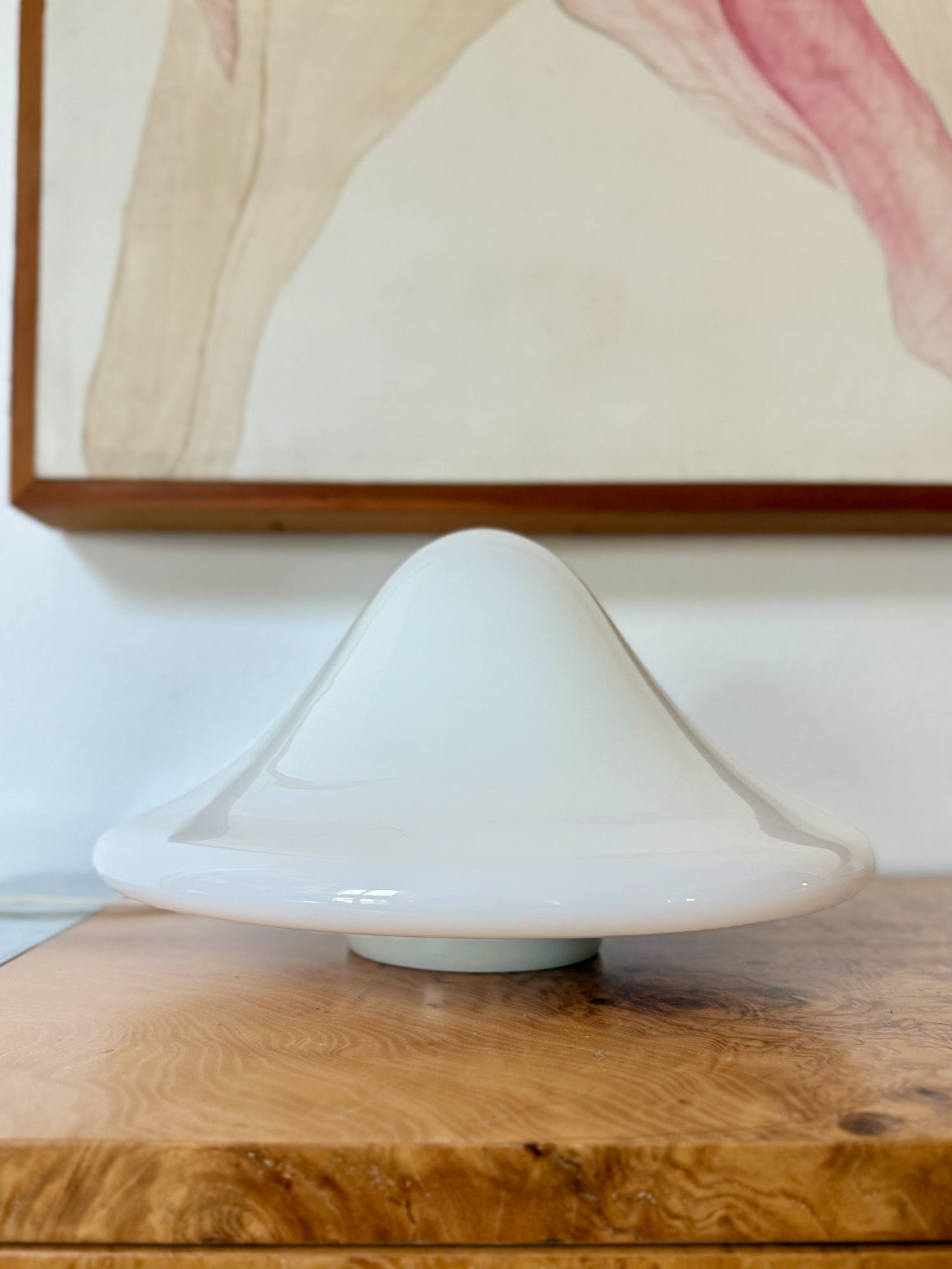 1970s Murano Style Glass Table Lamp