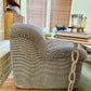 1980s Lounge Chairs in New Kelly Wearstler Chenille - a pair