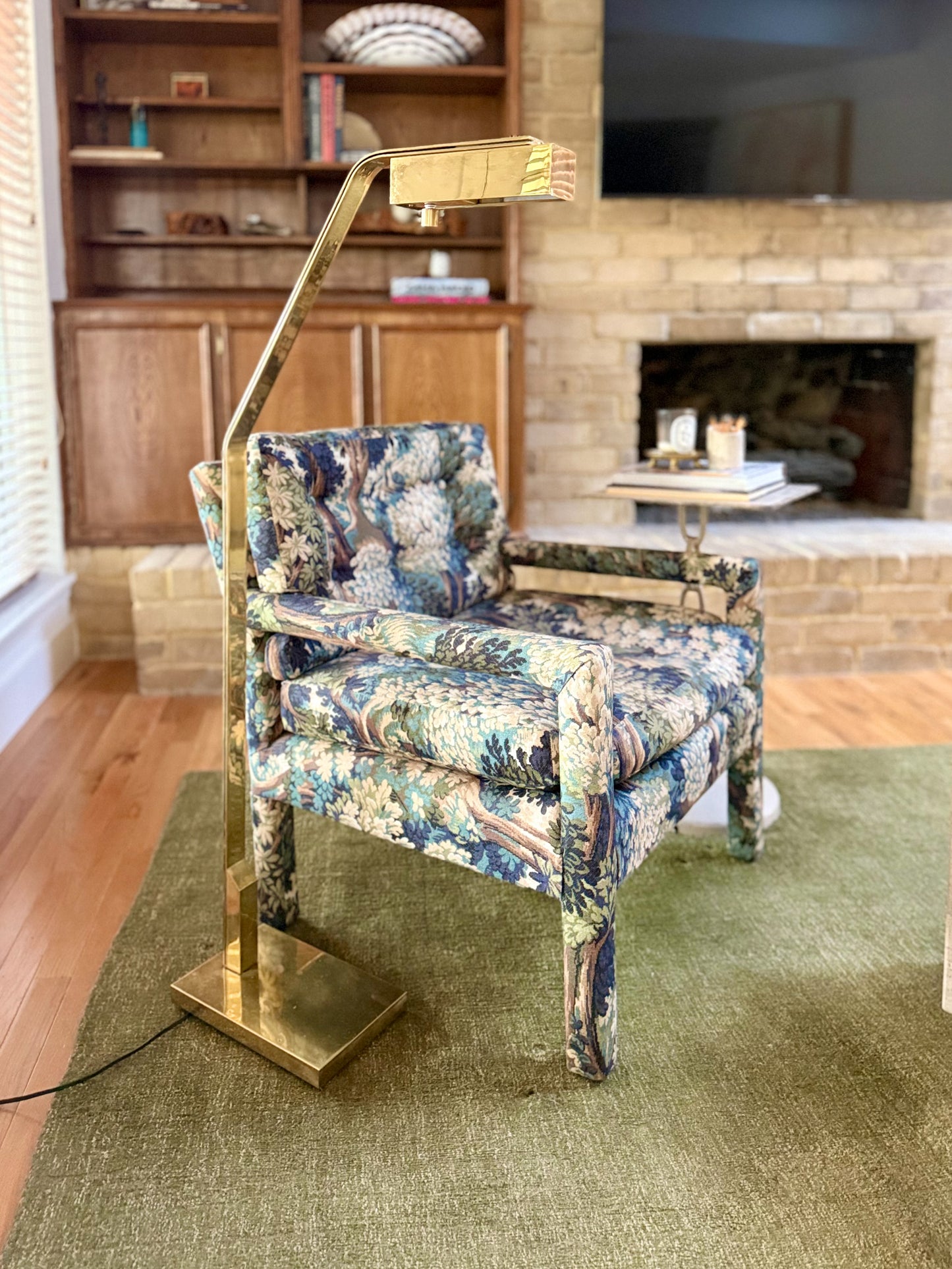 1970s Casella Flat Bar Articulating Floor Lamp